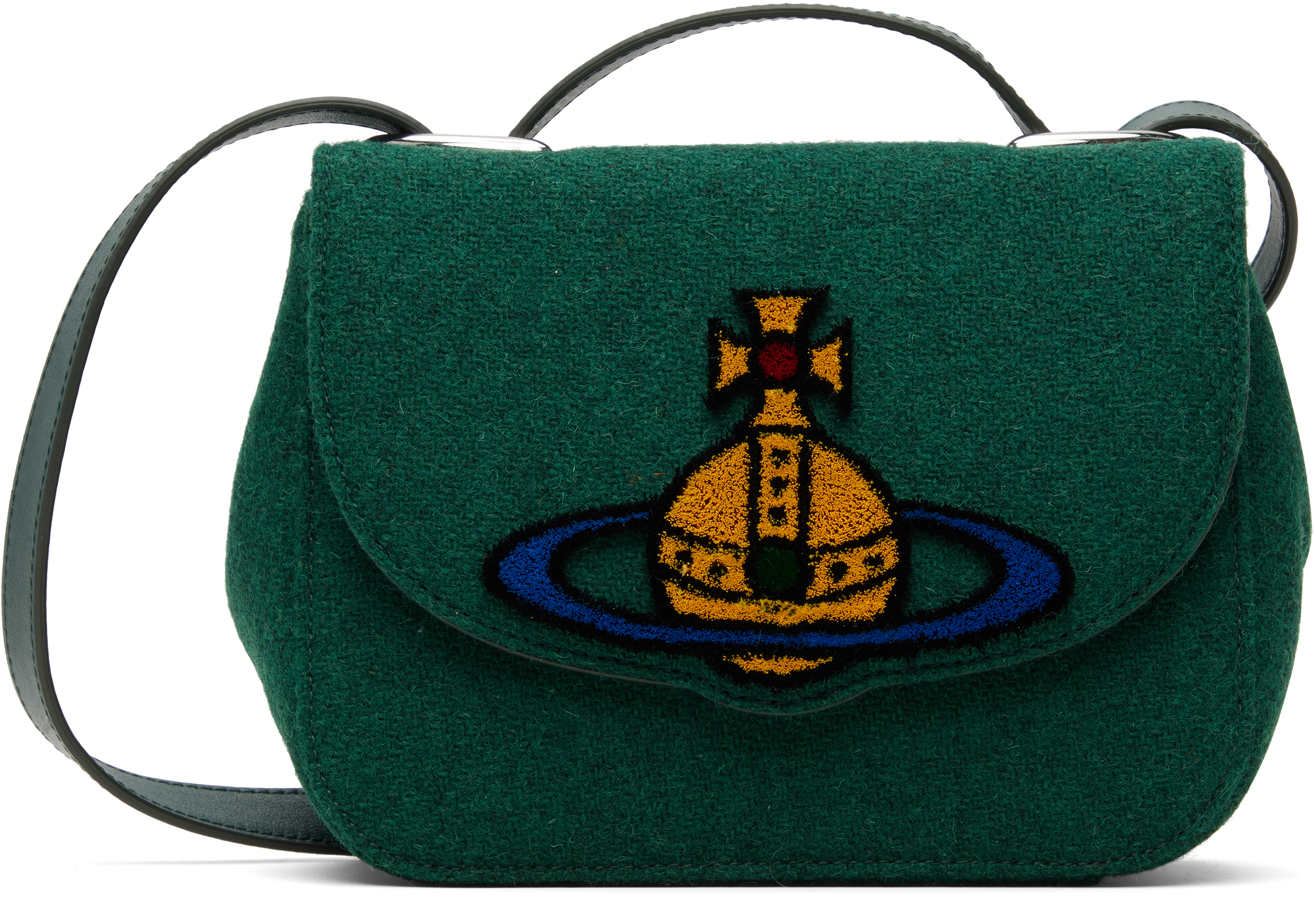 Vivienne Westwoodのグリーン ミディアム Linda クロスボディバッグが