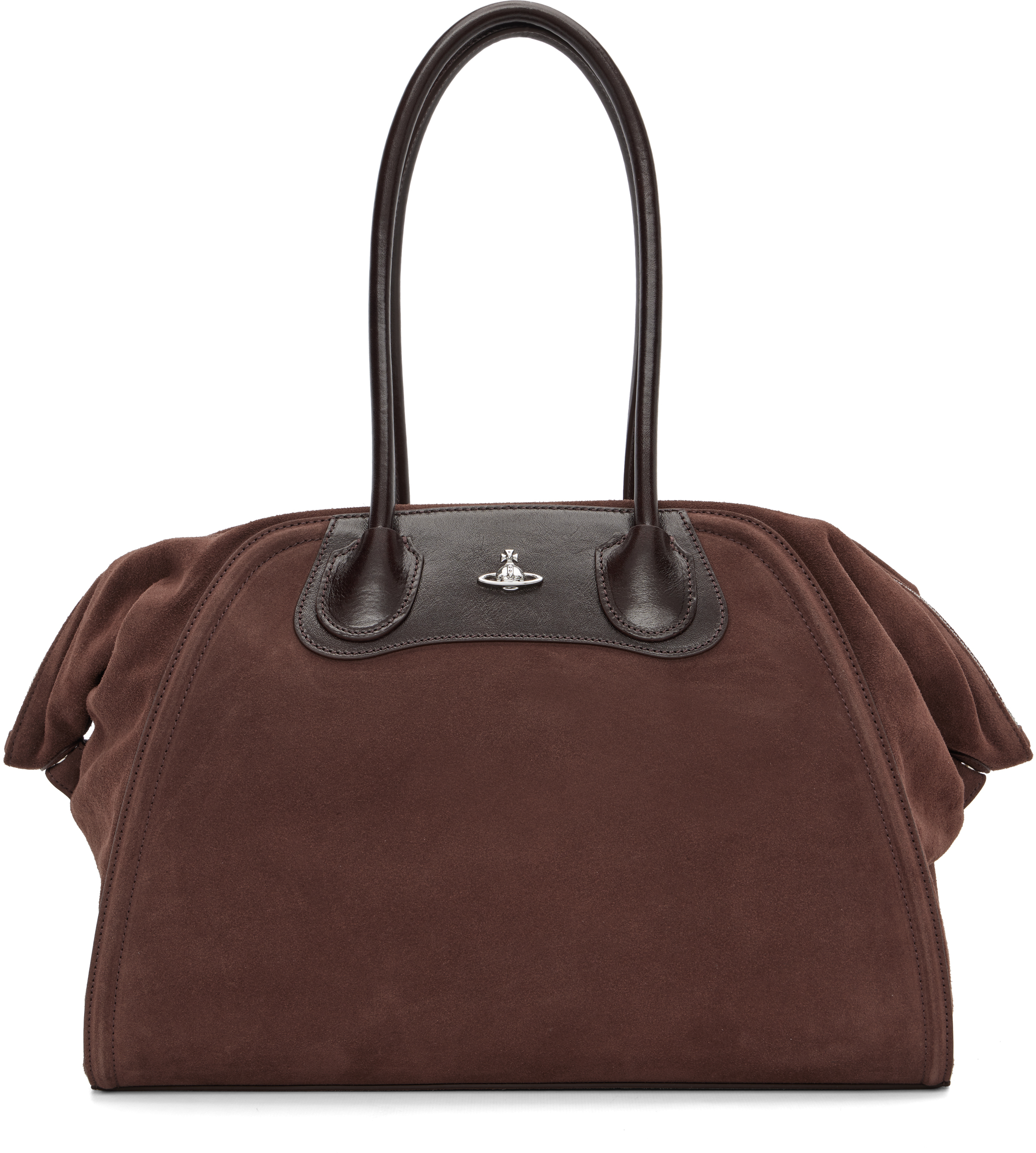 Vivienne Westwood Brown Shirley Holdall Tote In Brown