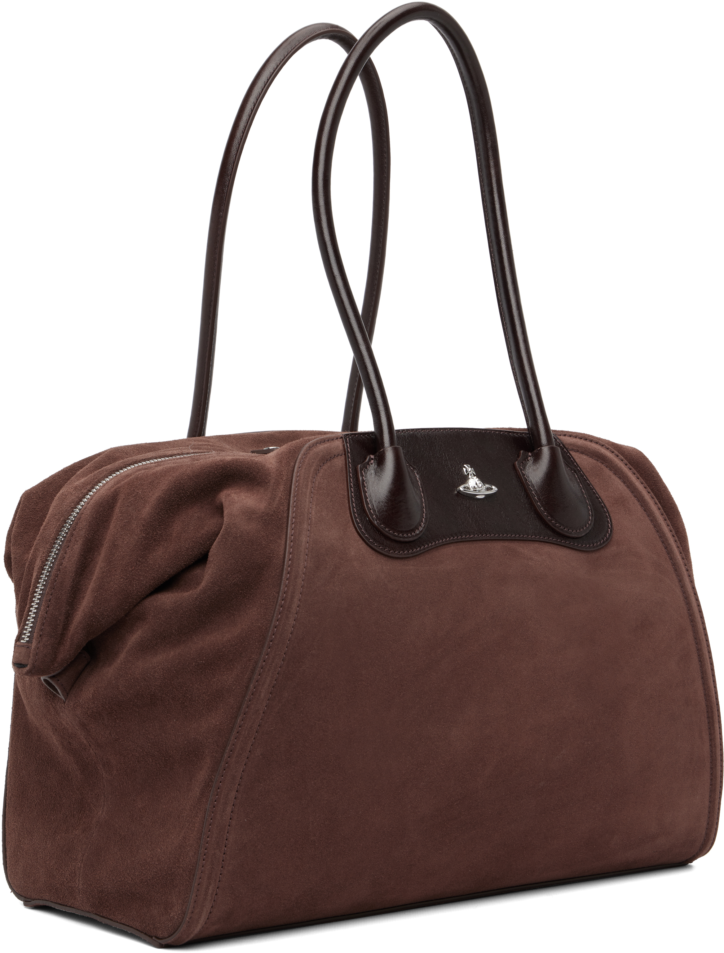 Vivienne Westwood Brown Shirley Holdall Tote In Brown