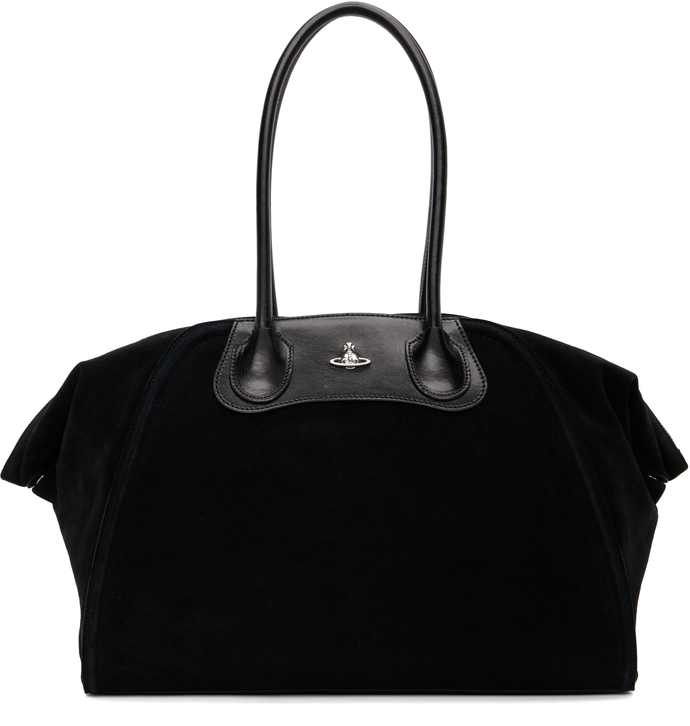 Vivienne Westwood Black Shirley Holdall Tote In Black