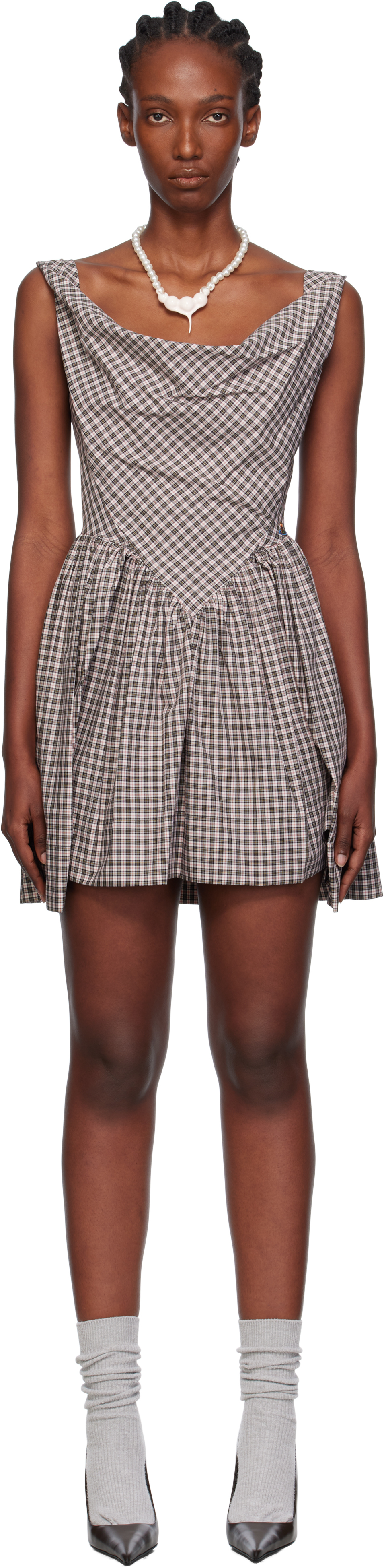 Vivienne Westwood Mini Sunday Dress Dresses White In Gray
