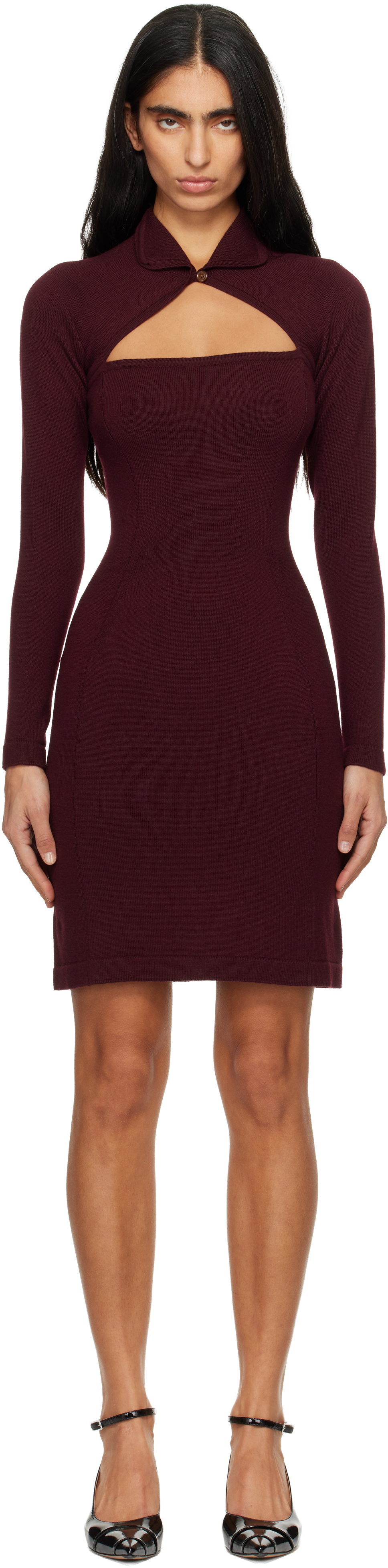 Vivienne Westwood Burgundy Pamela Minidress