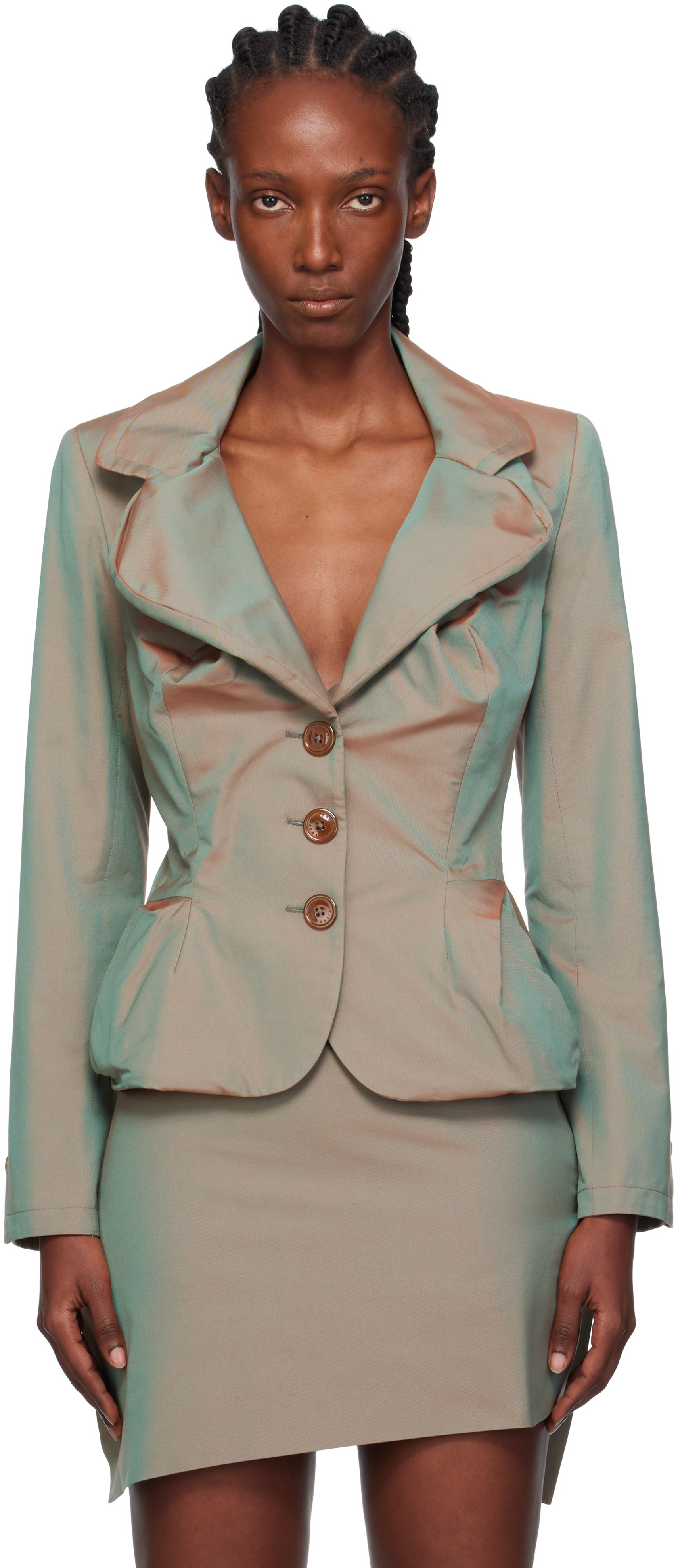 Vivienne Westwood Drunken Blazer In Green