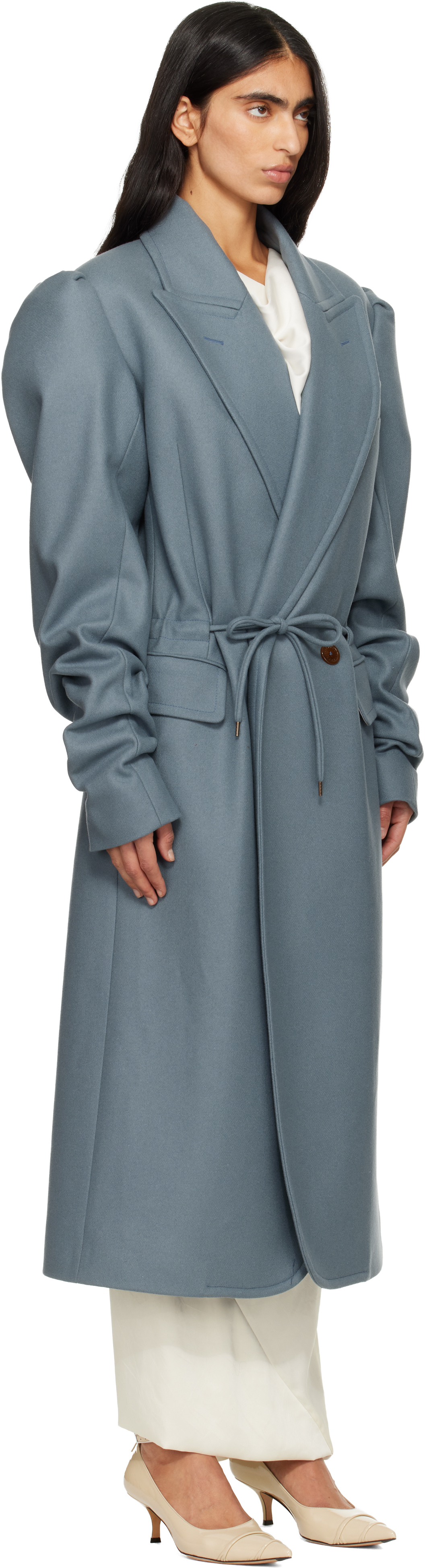 Vivienne Westwood Blue Humphrey Coat In Gray