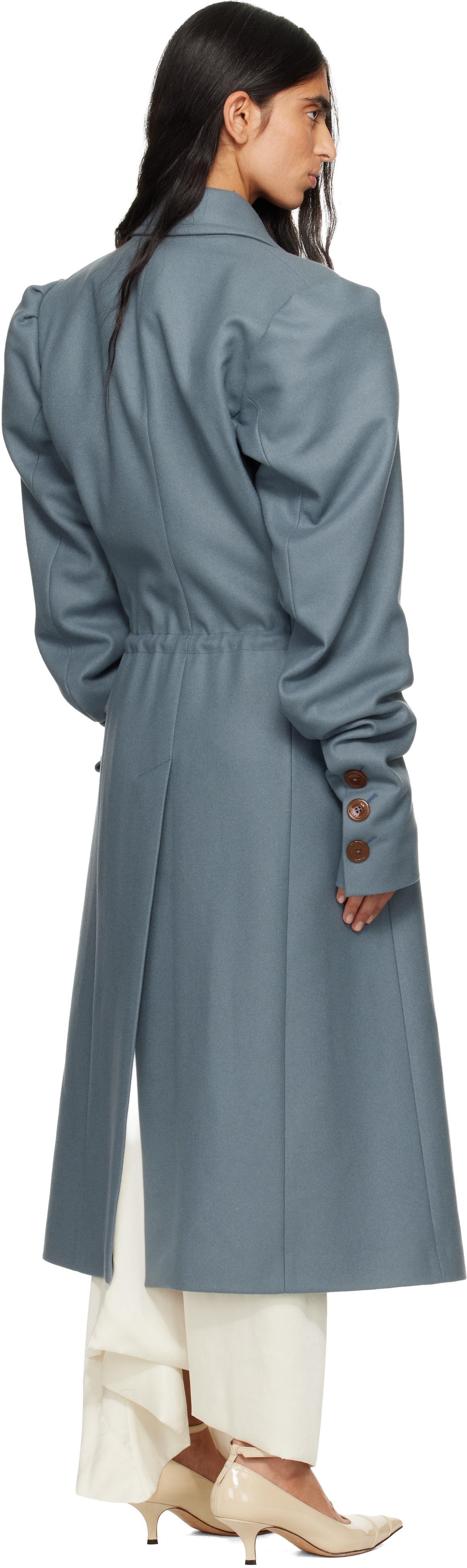 Vivienne Westwood Blue Humphrey Coat In Gray