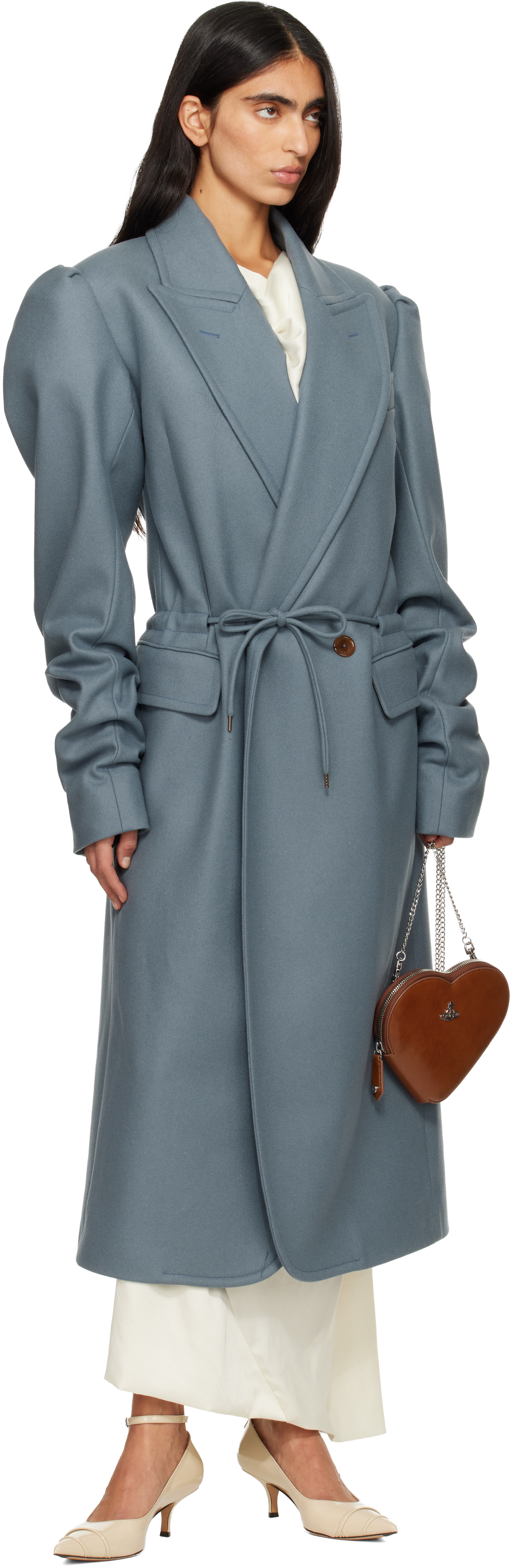 Vivienne Westwood Blue Humphrey Coat In Gray