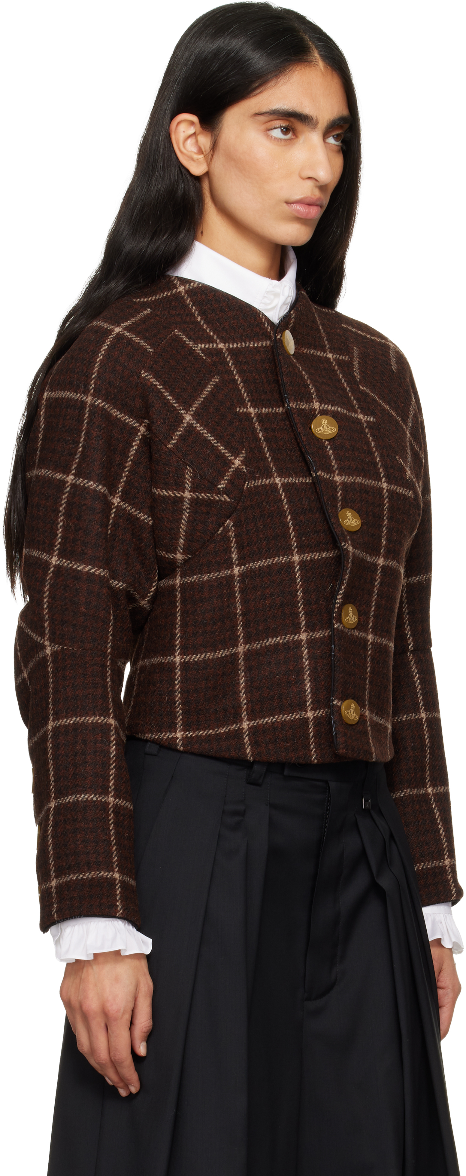 Vivienne Westwood Brown Pourpoint Jacket In Brown