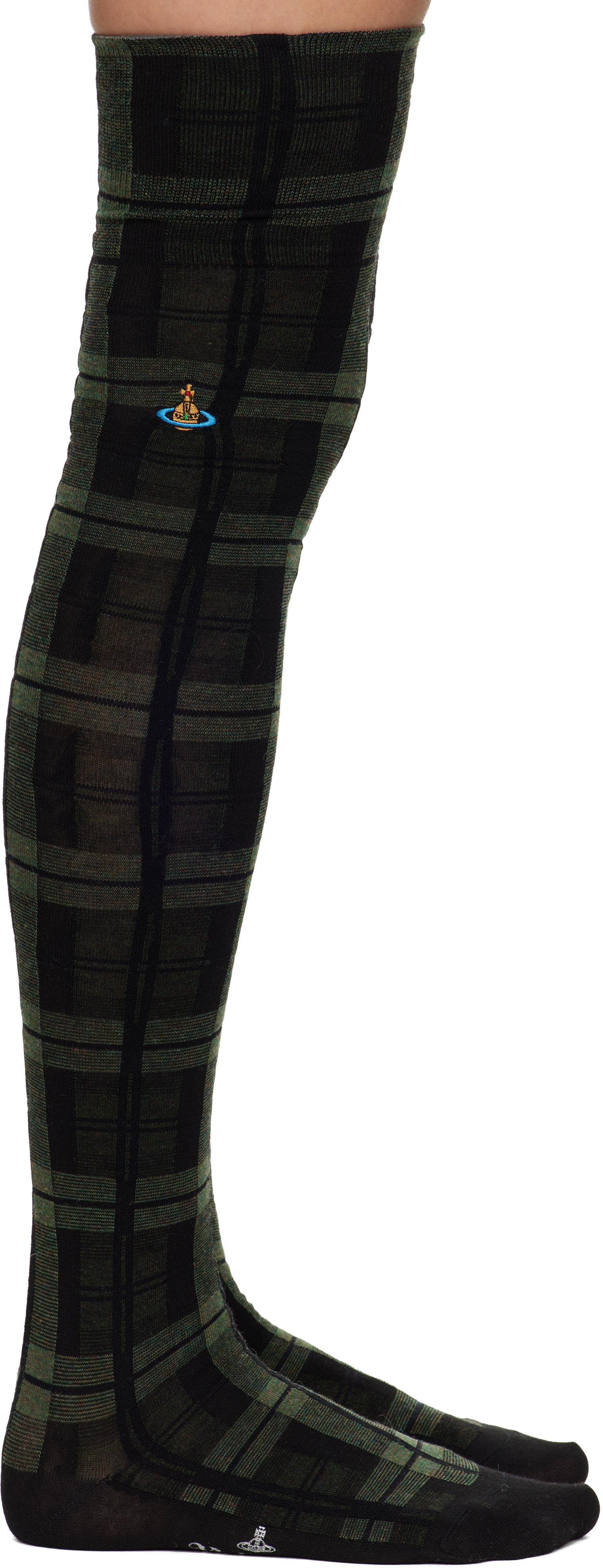 Vivienne Westwood Green Over The Knee Socks