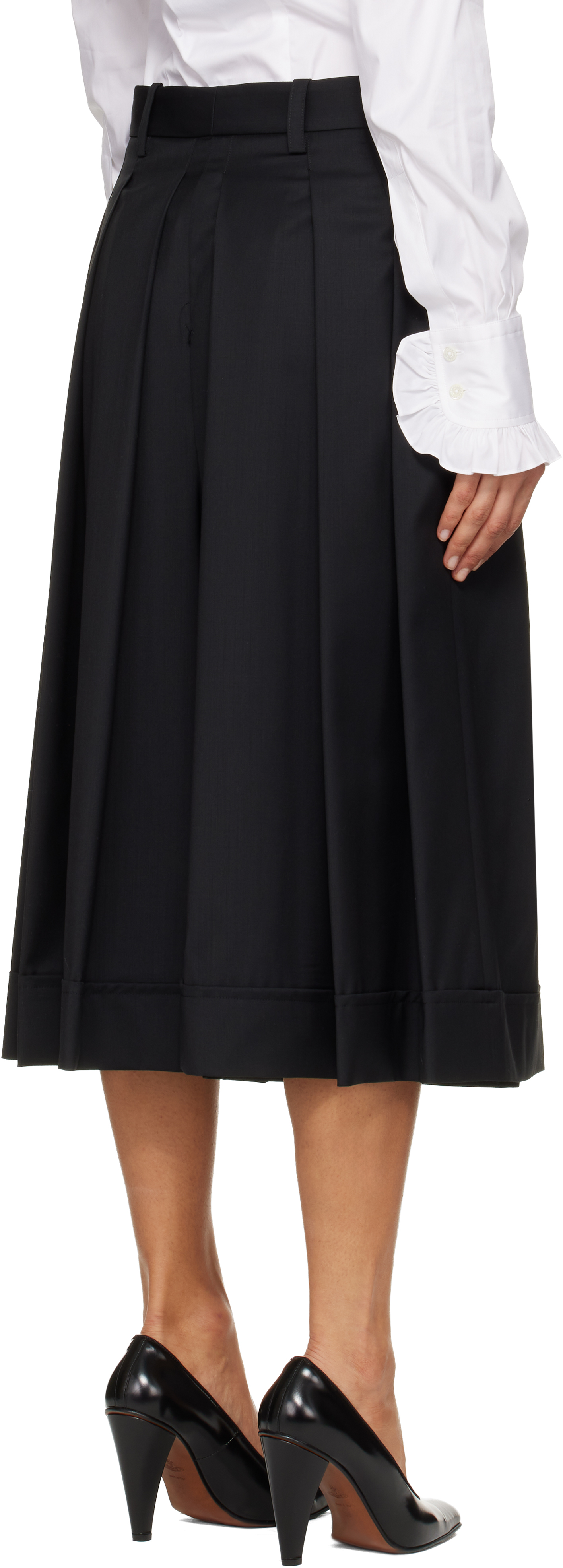 Vivienne Westwood Black Culottes Trousers In Black