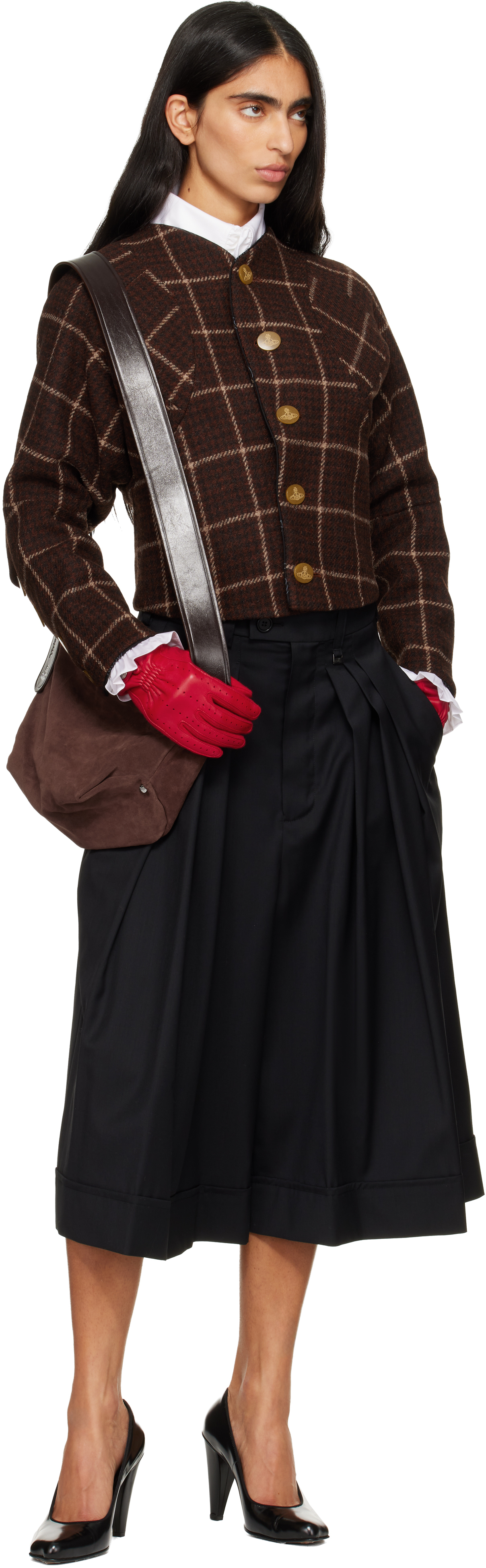 Vivienne Westwood Black Culottes Trousers In Black