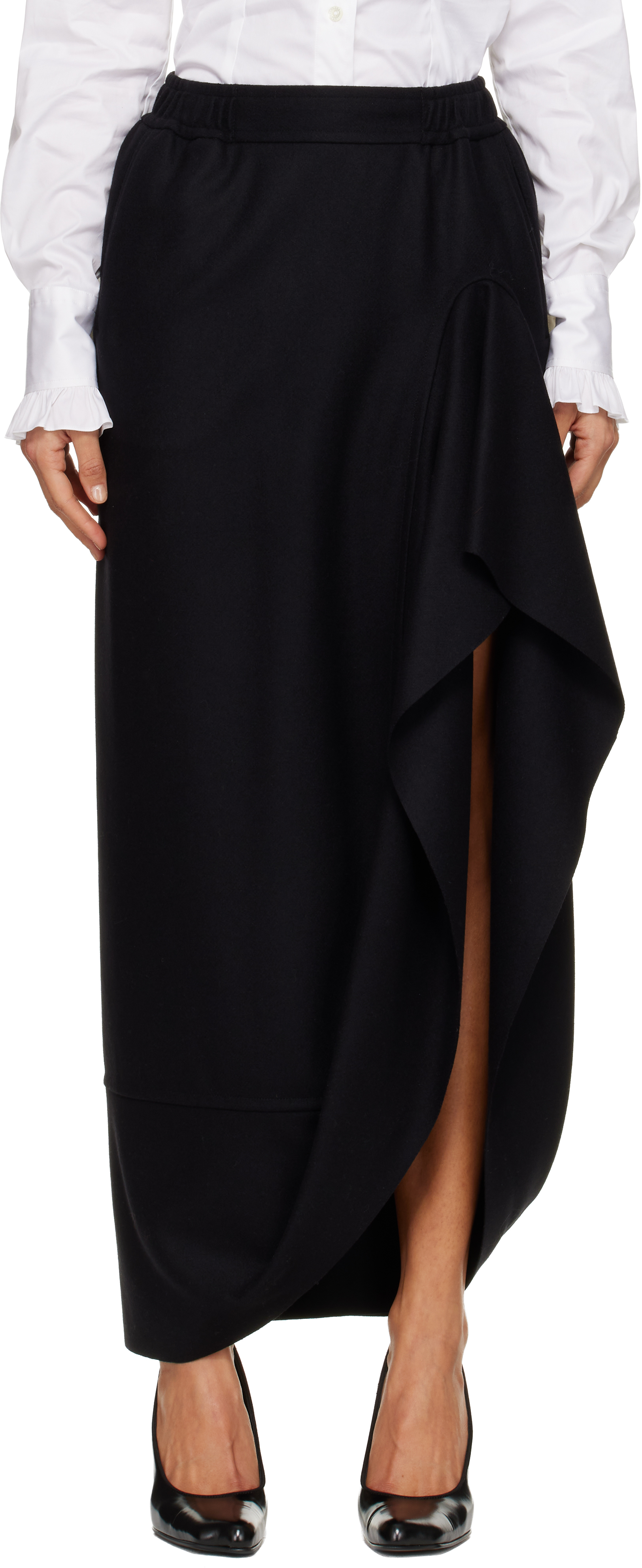 Vivienne Westwood Black Frame Maxi Skirt In Black