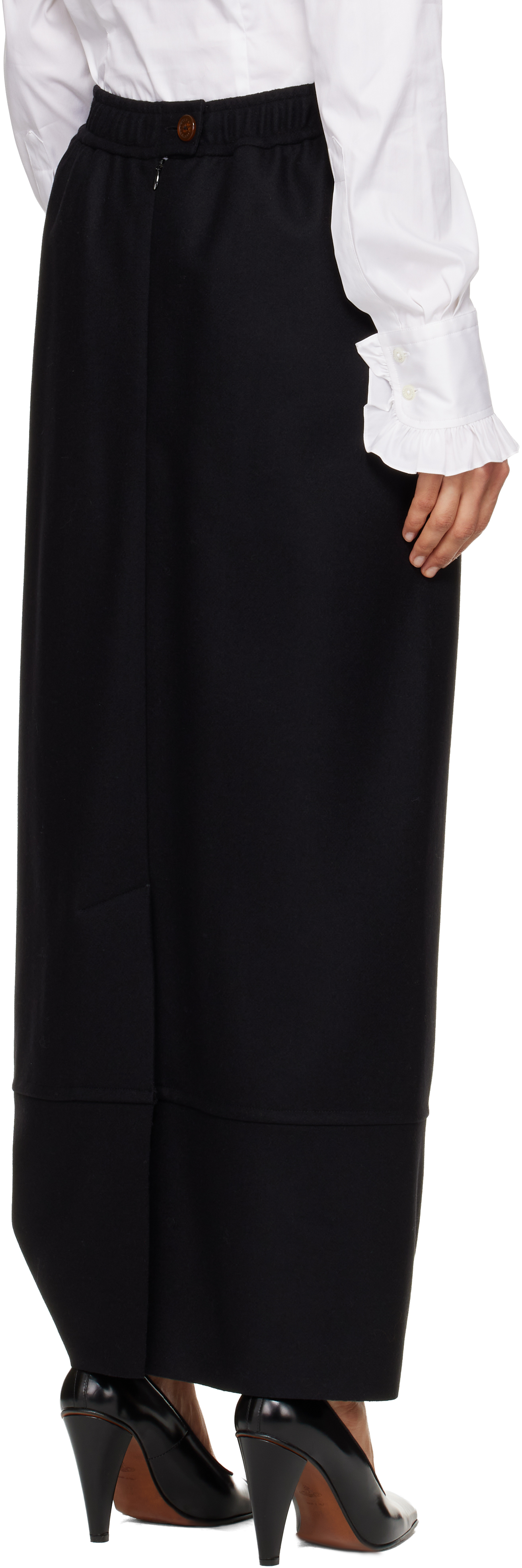 Vivienne Westwood Black Frame Maxi Skirt In Black