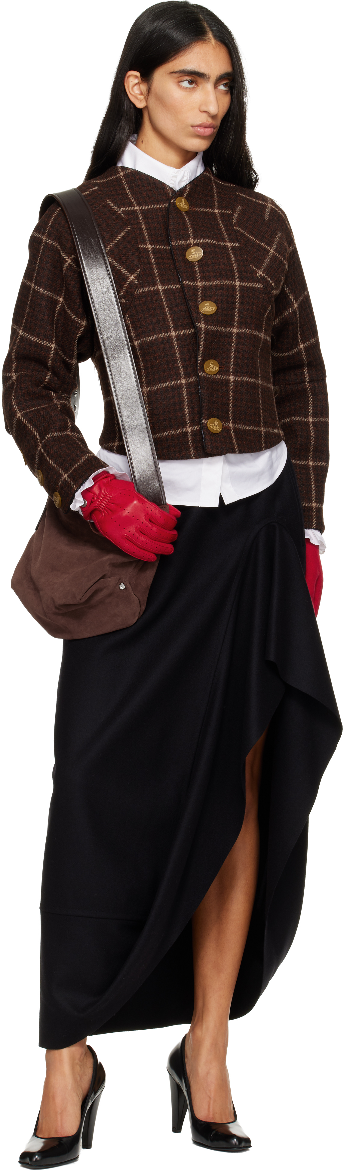 Vivienne Westwood Black Frame Maxi Skirt In Black