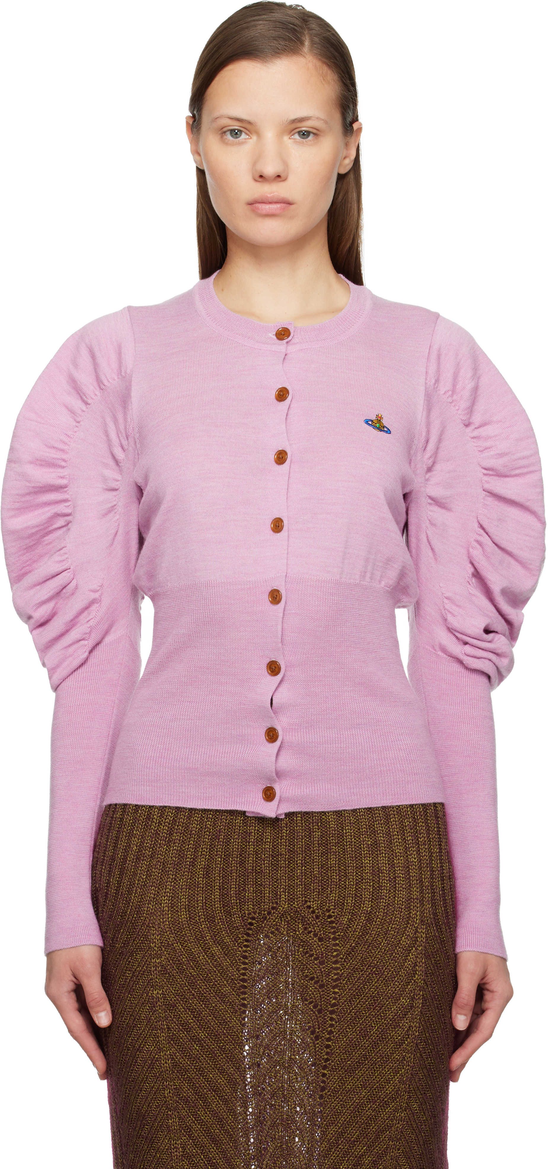 Vivienne Westwood Pink Eli Cardigan In Pink