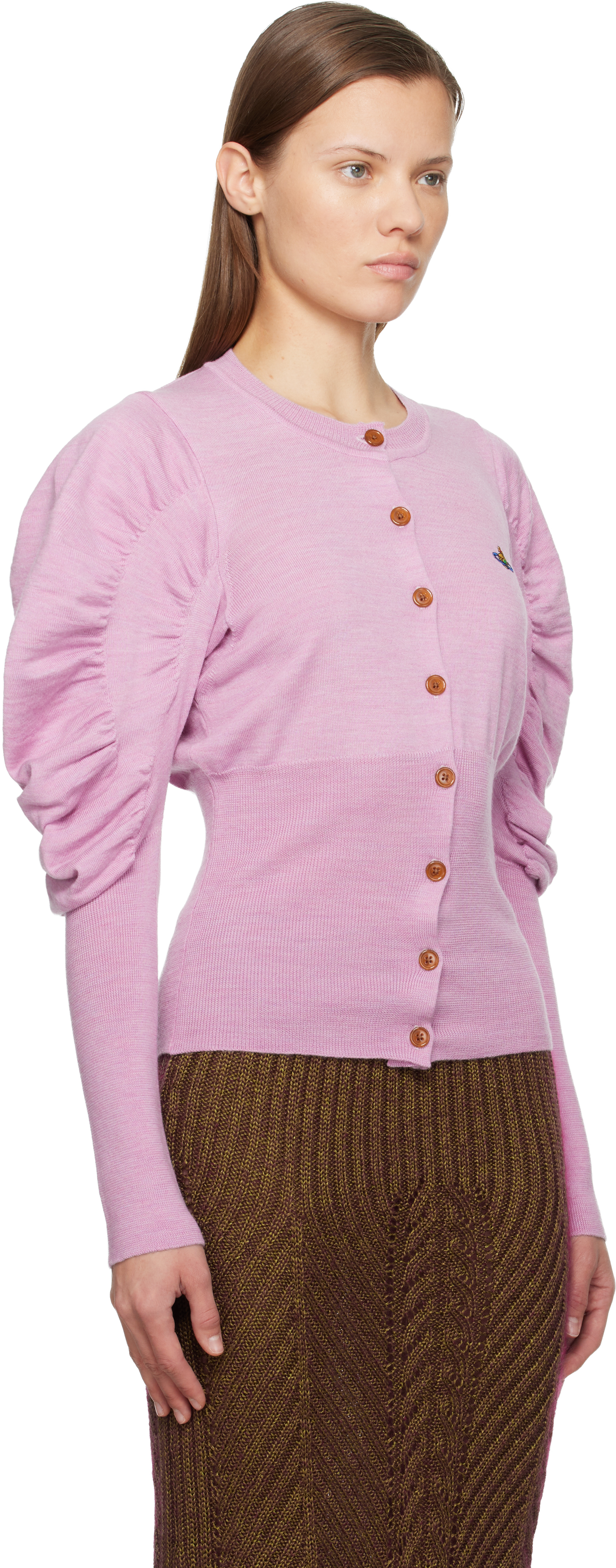 Vivienne Westwood Pink Eli Cardigan In Pink