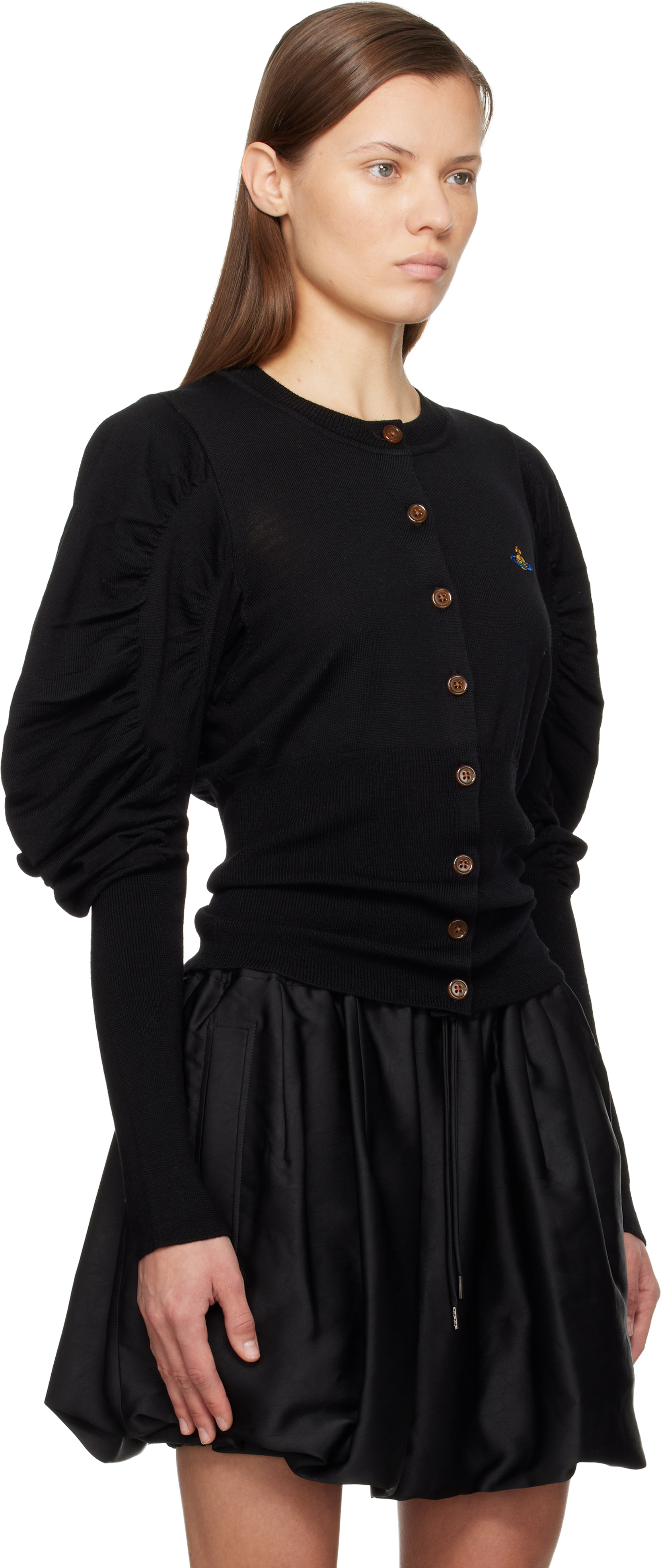 Vivienne Westwood Black Eli Cardigan In Black