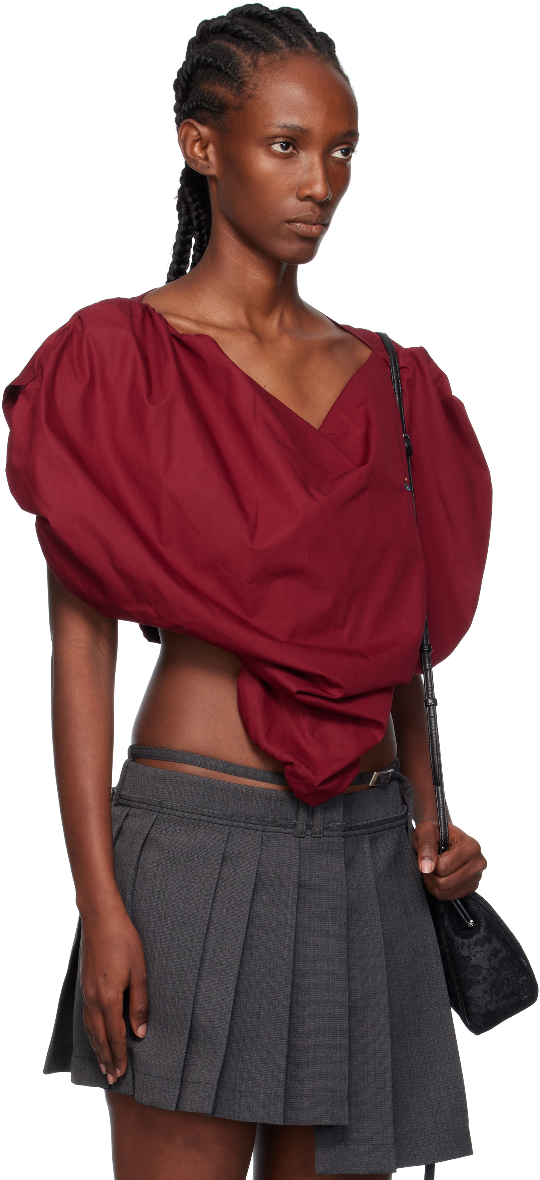 Vivienne Westwood Orb-embellished Heart Top In Red