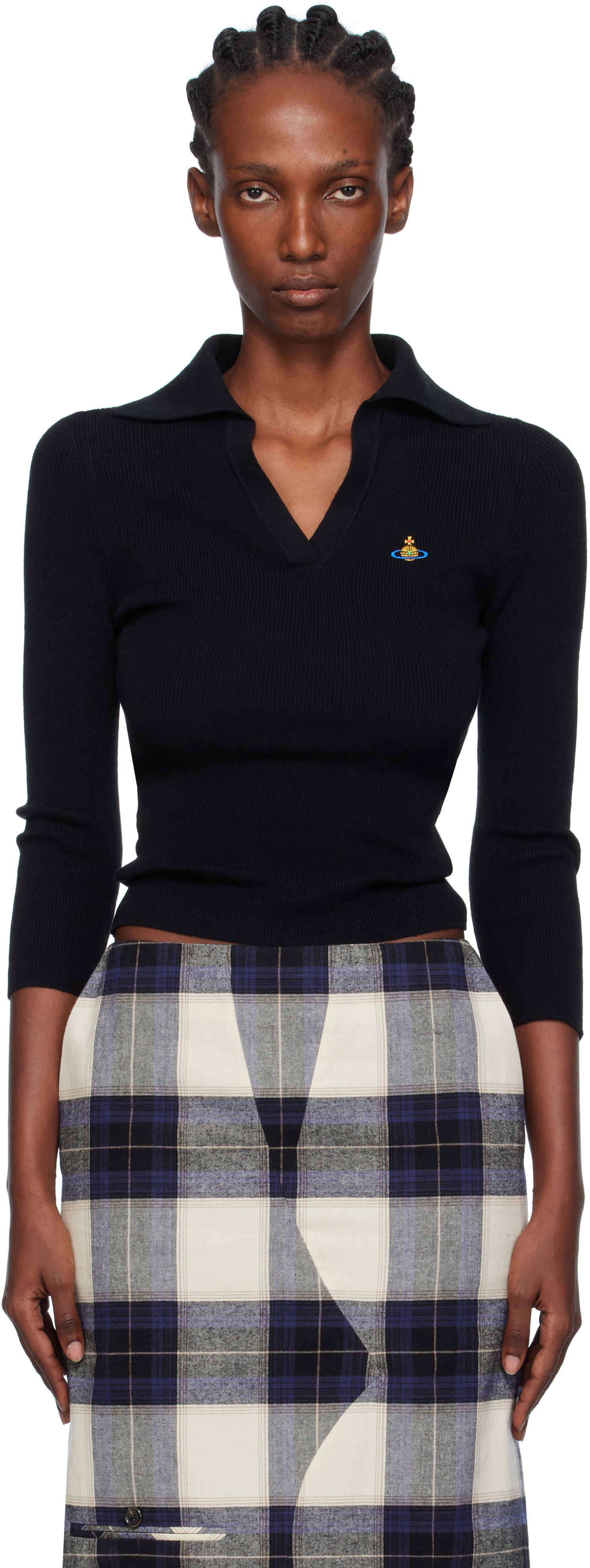 Vivienne Westwood Marina Polo In Black