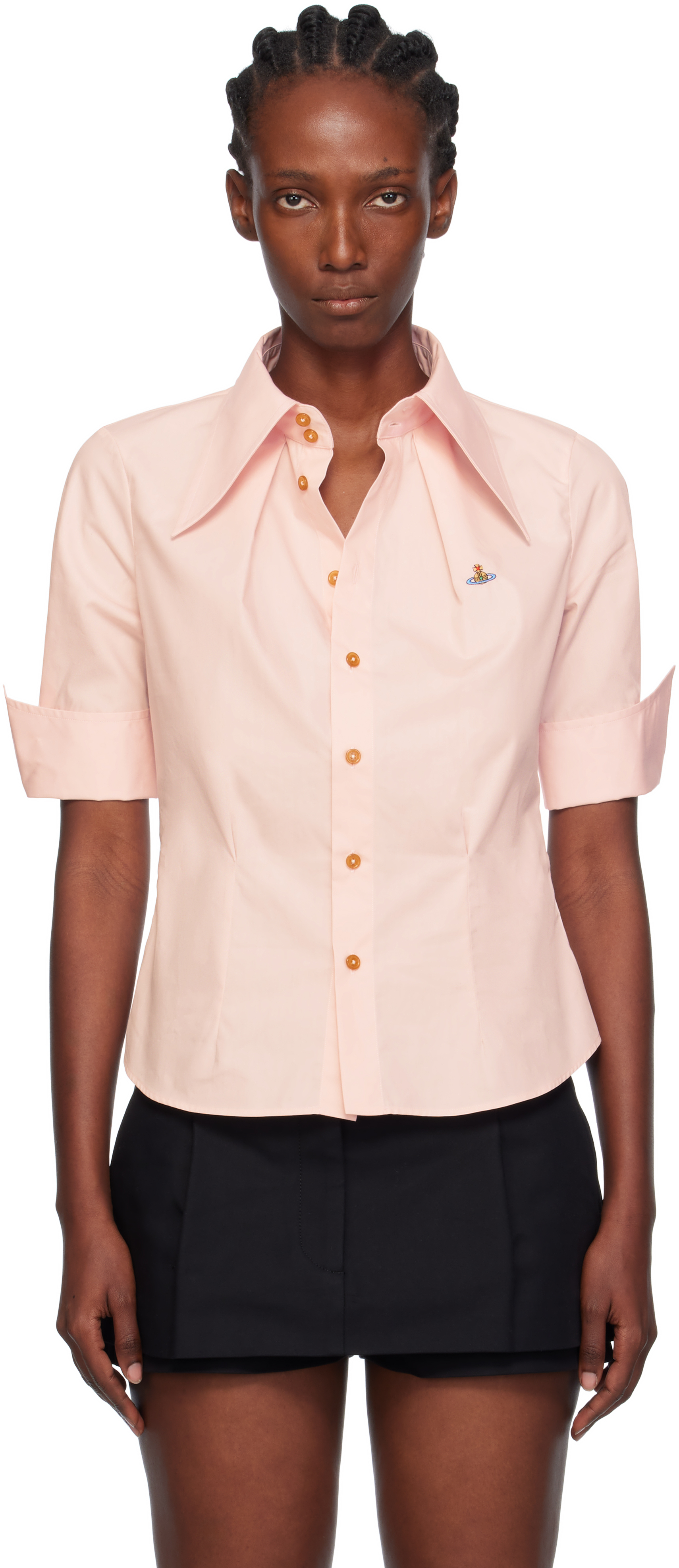 Pink Short Sleeve Violin Shirt by Vivienne Westwood on Sale