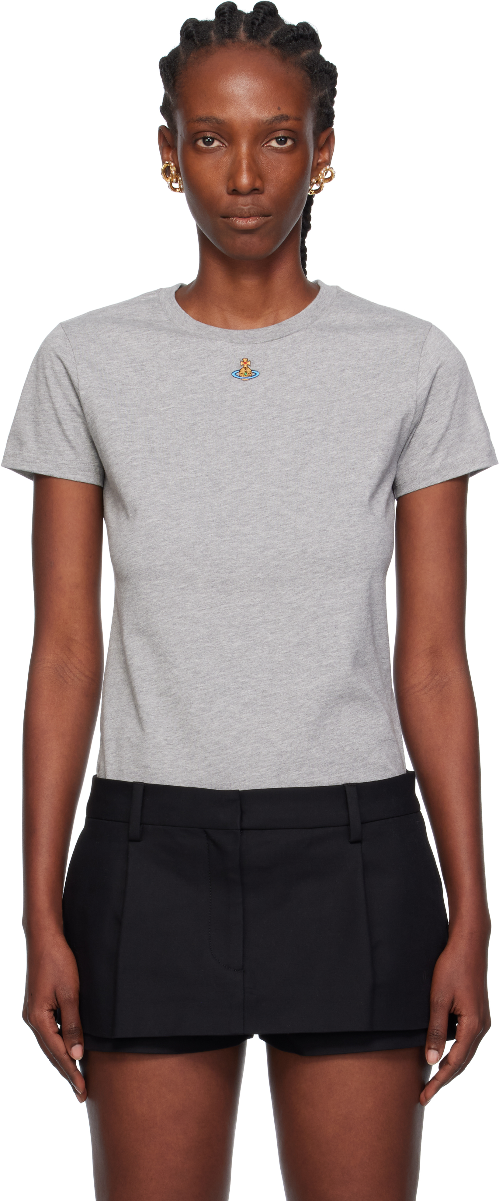 Vivienne Westwood: グレー Orb Peru Tシャツ | SSENSE 日本