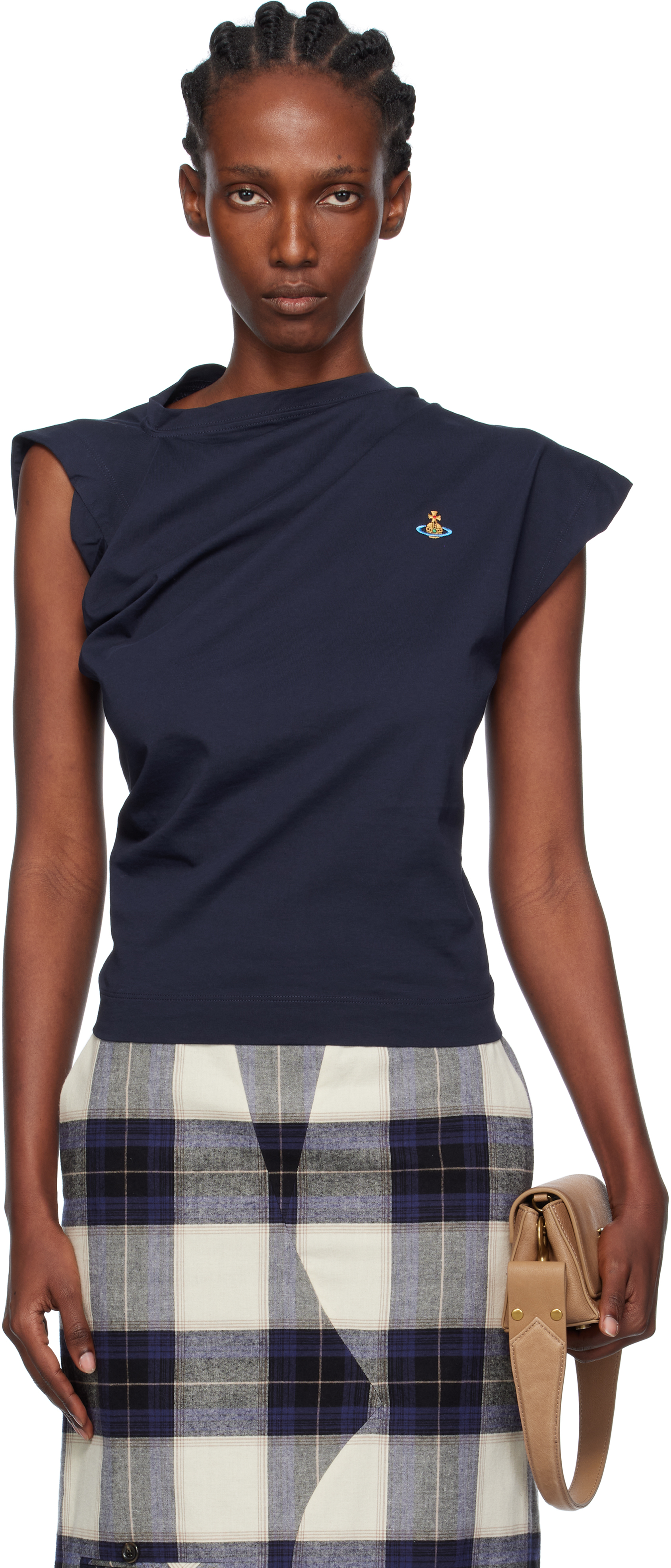 Navy Hebo T-shirt by Vivienne Westwood on Sale