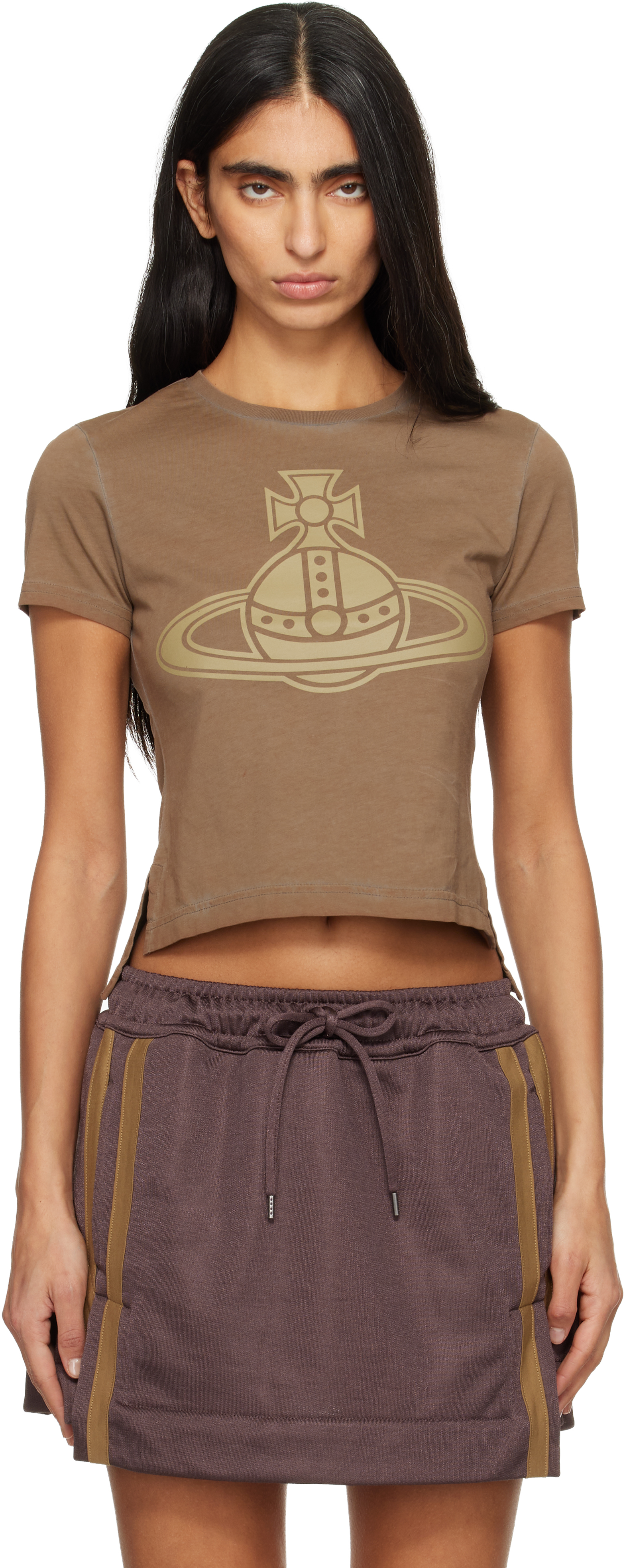 Vivienne Westwood Brown Paris Orb Mini Peru T-shirt