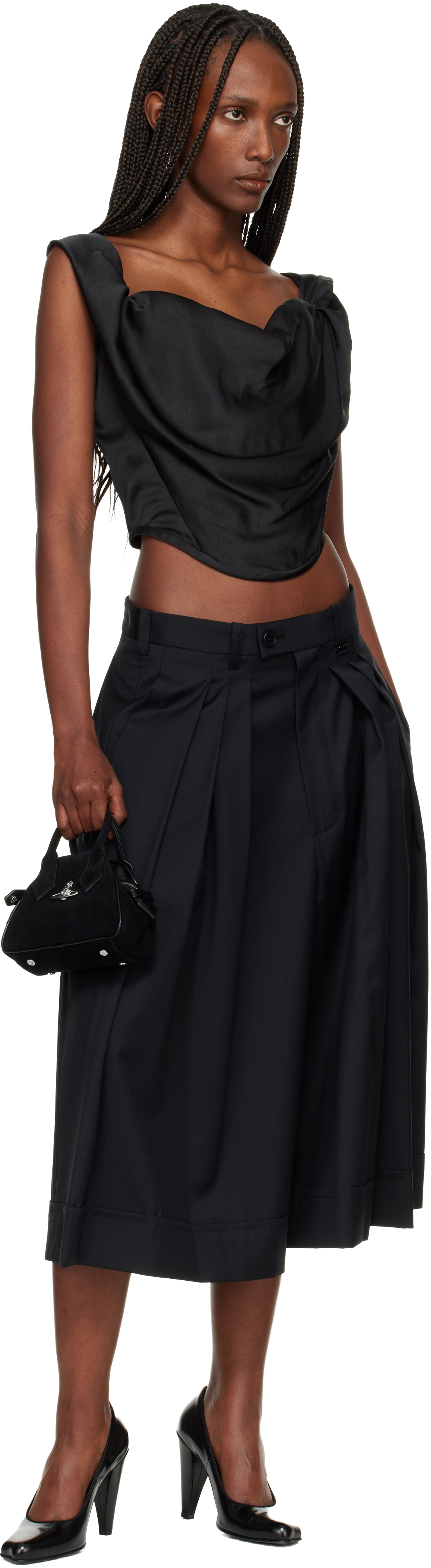 Vivienne Westwood Black Sunday Corset Top In Black