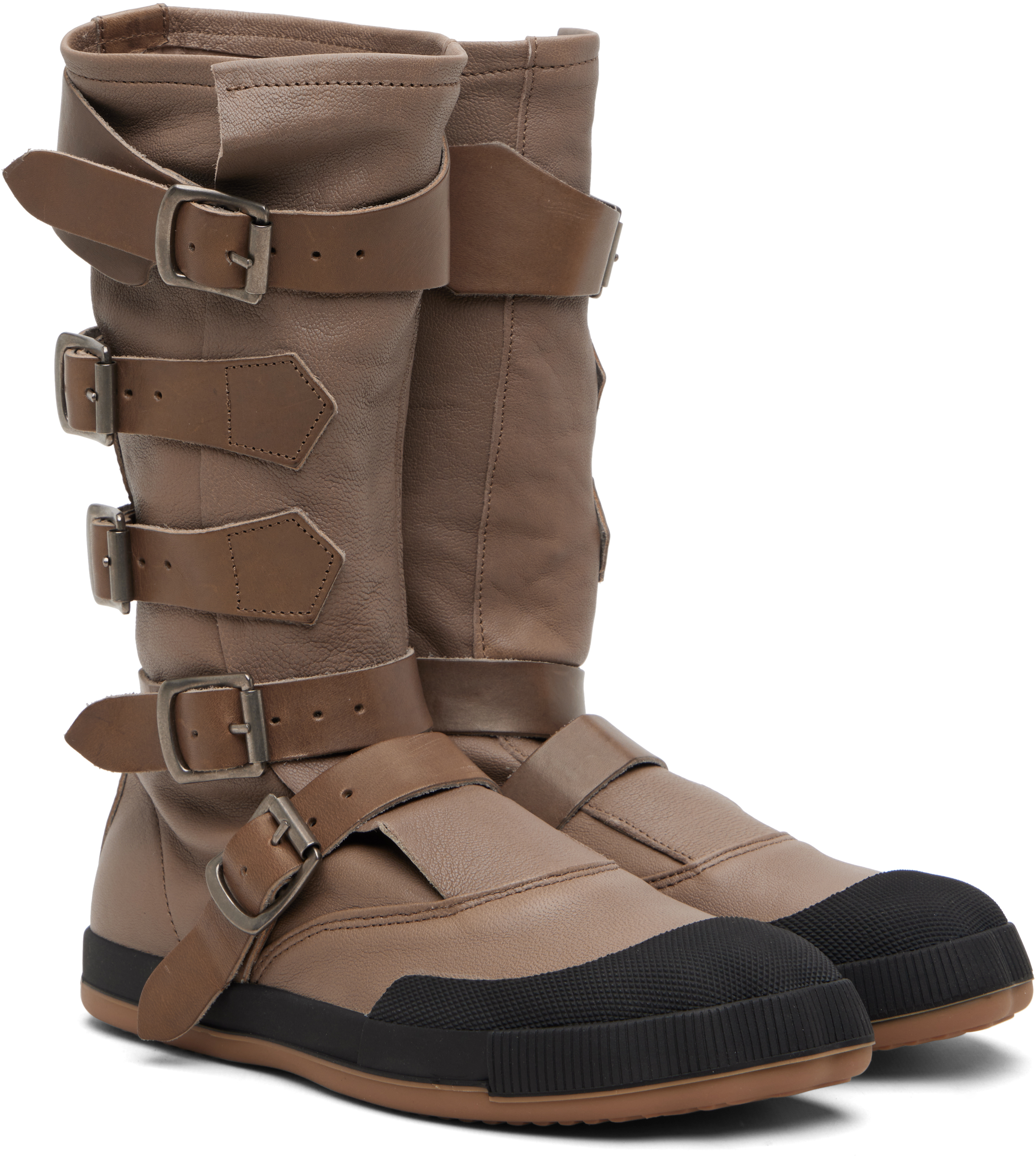 Vivienne Westwood Brown Animal Pirate Boots In Brown