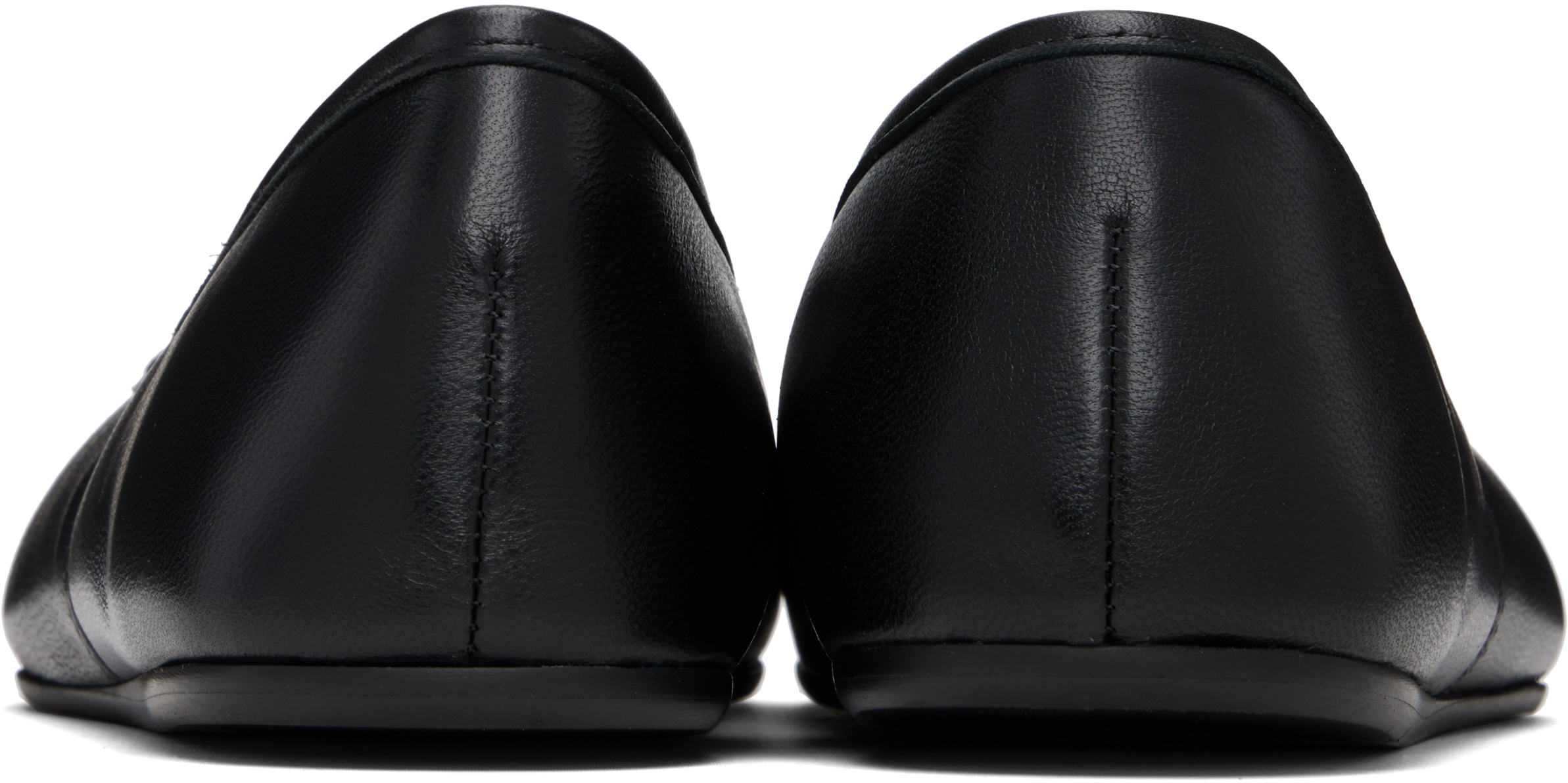 Vivienne Westwood Nappa Leather Flats With Rounded Toe In Black