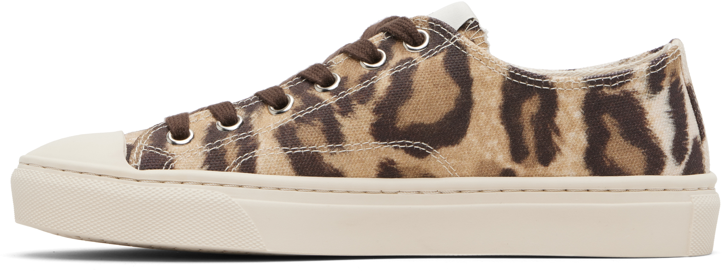 Vivienne Westwood Brown Low Top Plimsoll Sneakers In Multi