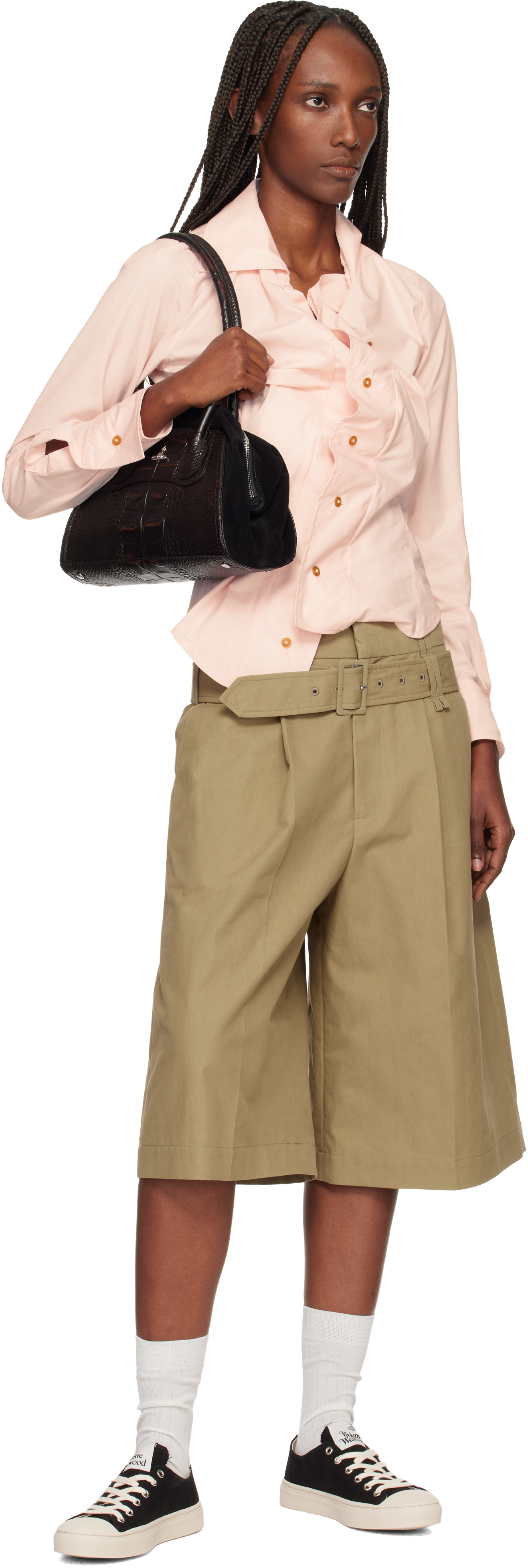 Vivienne Westwood Black Low Top Plimsoll Sneakers In Black