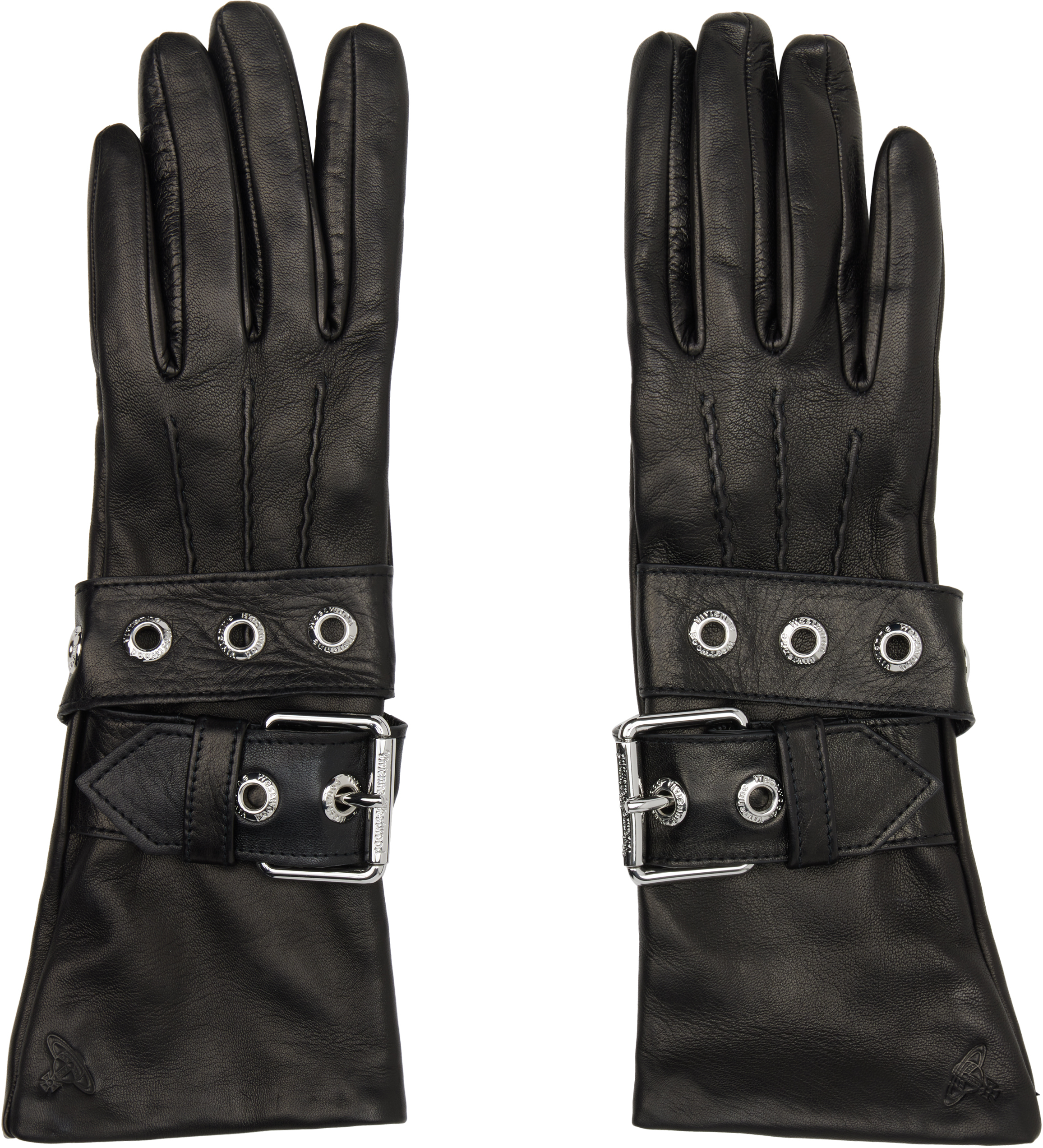 Vivienne Westwood 手袋 ブラック Vivienne Westwoodのブラック Belt Buckle グローブがセール中