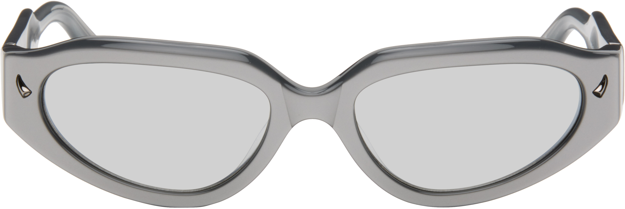 小物 Vivienne Westwood sunglasses cateye ORB Vivienne Westwood: Silver Cat-Eye Orb Sunglasses | SSENSE Canada