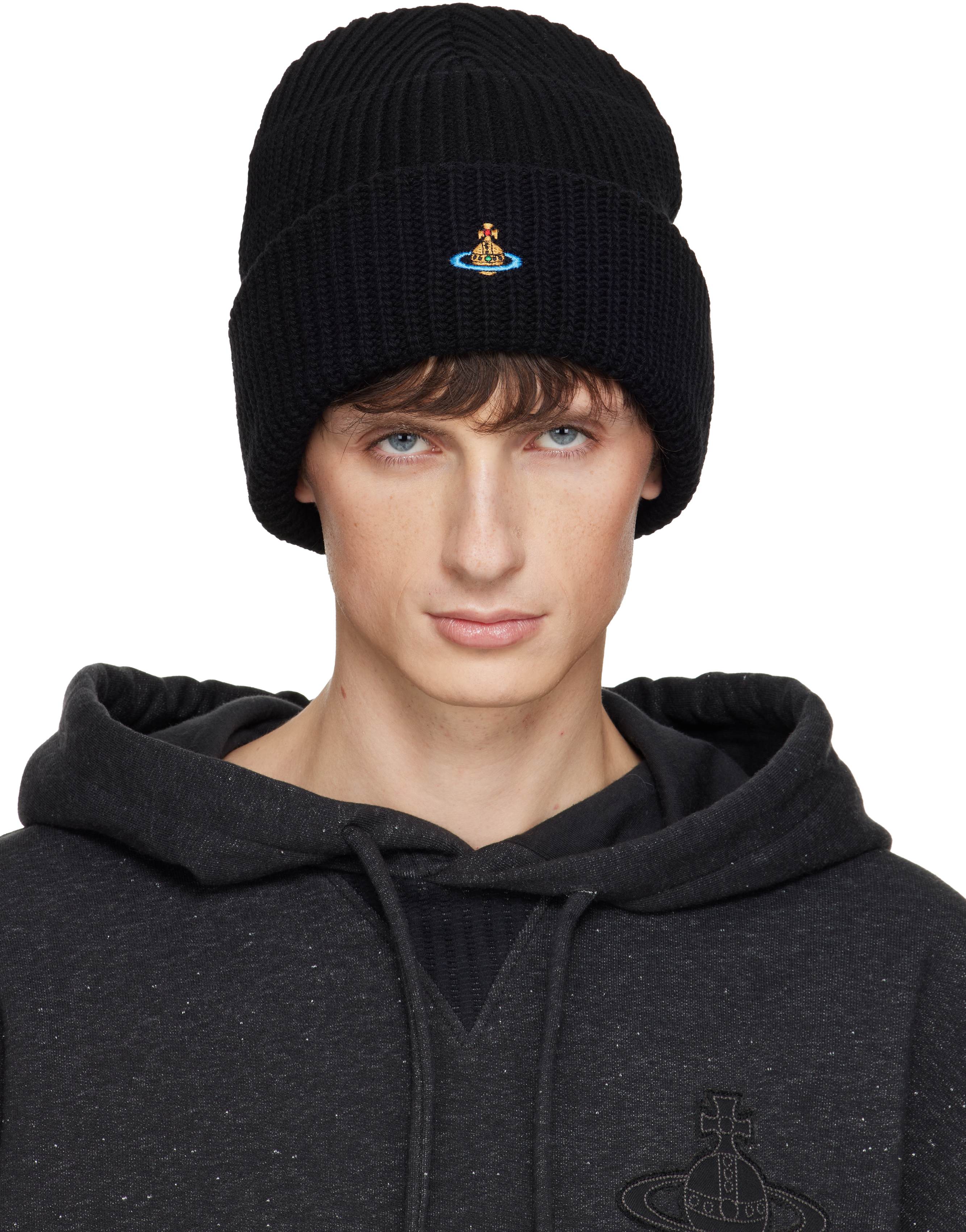 Vivienne Westwood: Black Sporty Beanie | SSENSE