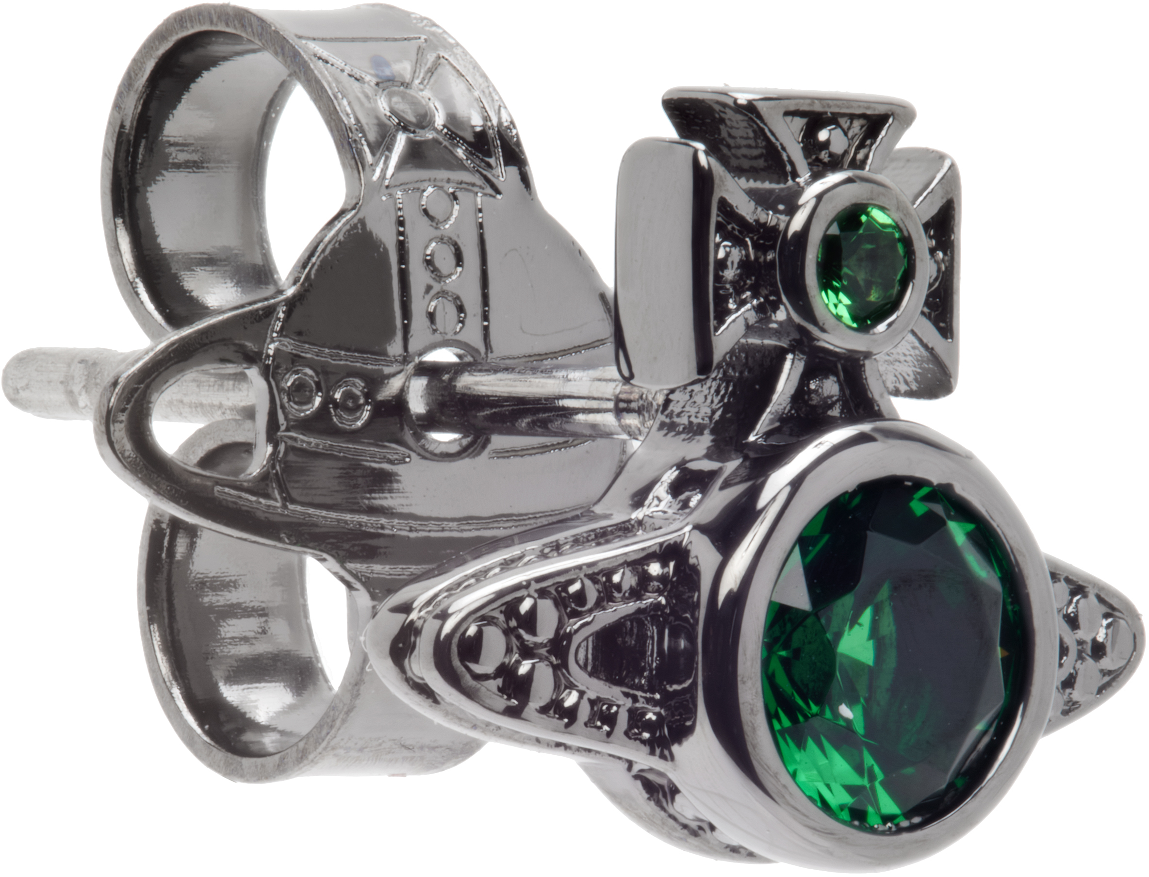 Vivienne Westwood London Orb Stud Single Earring In Gray