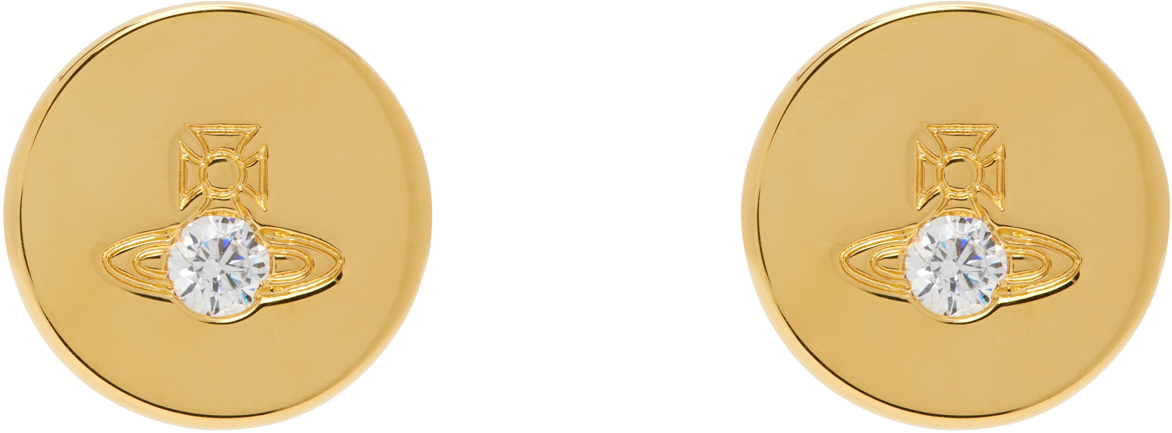 Vivienne Westwood Lewis Stud Earrings In Gold