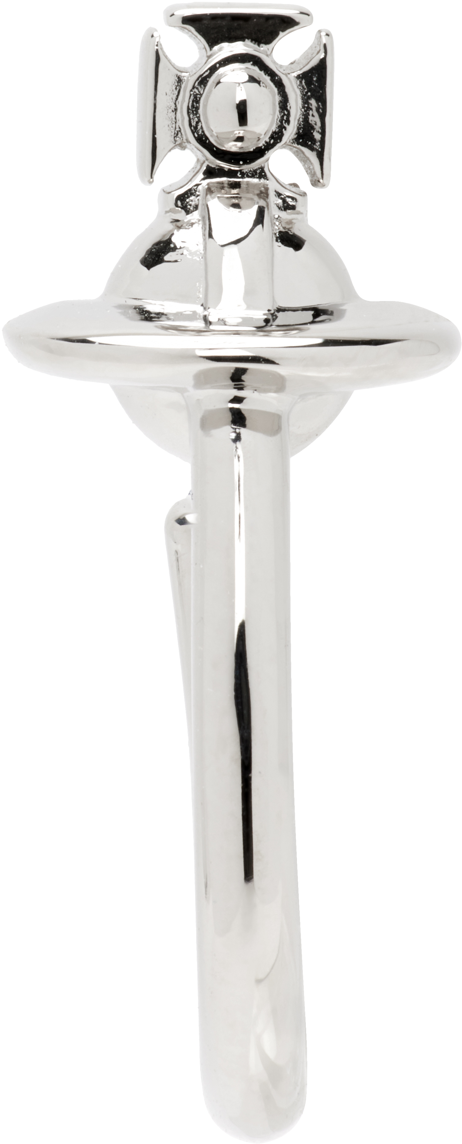 Vivienne Westwood Vera Hoop Single Earring In Metallic