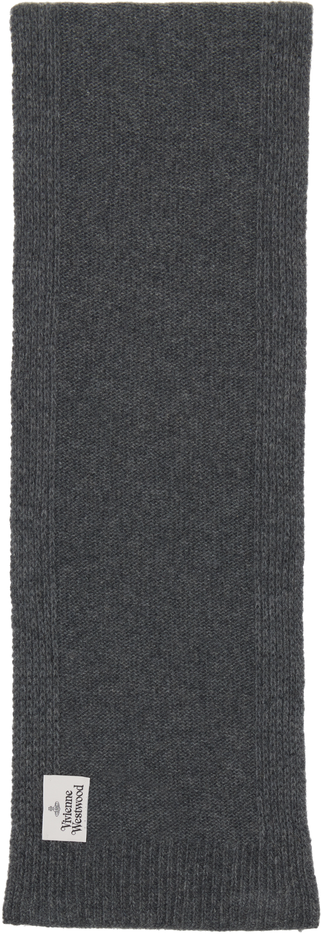 Vivienne Westwood Cashmere Scarf In Gray