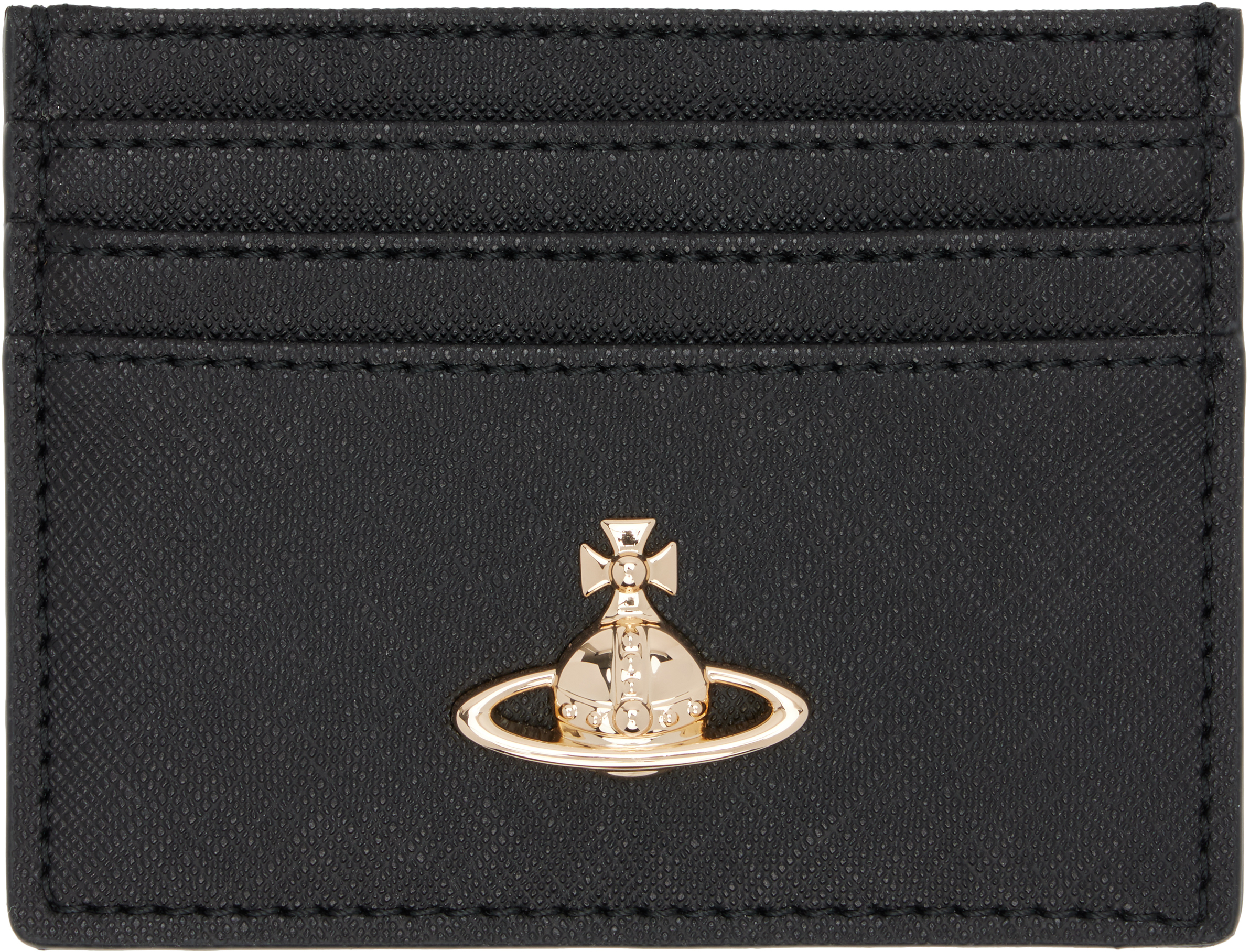 Vivienne Westwood: Black Flat Card Holder | SSENSE
