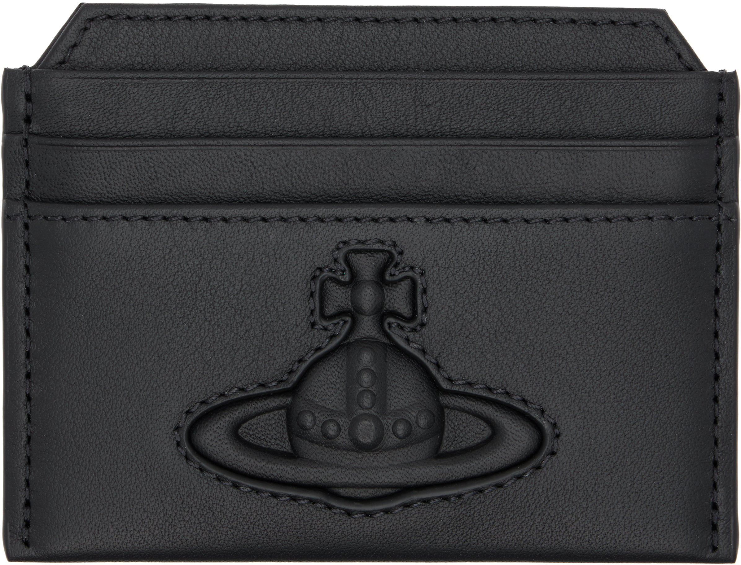Vivienne Westwood: Black Slim Card Holder | SSENSE