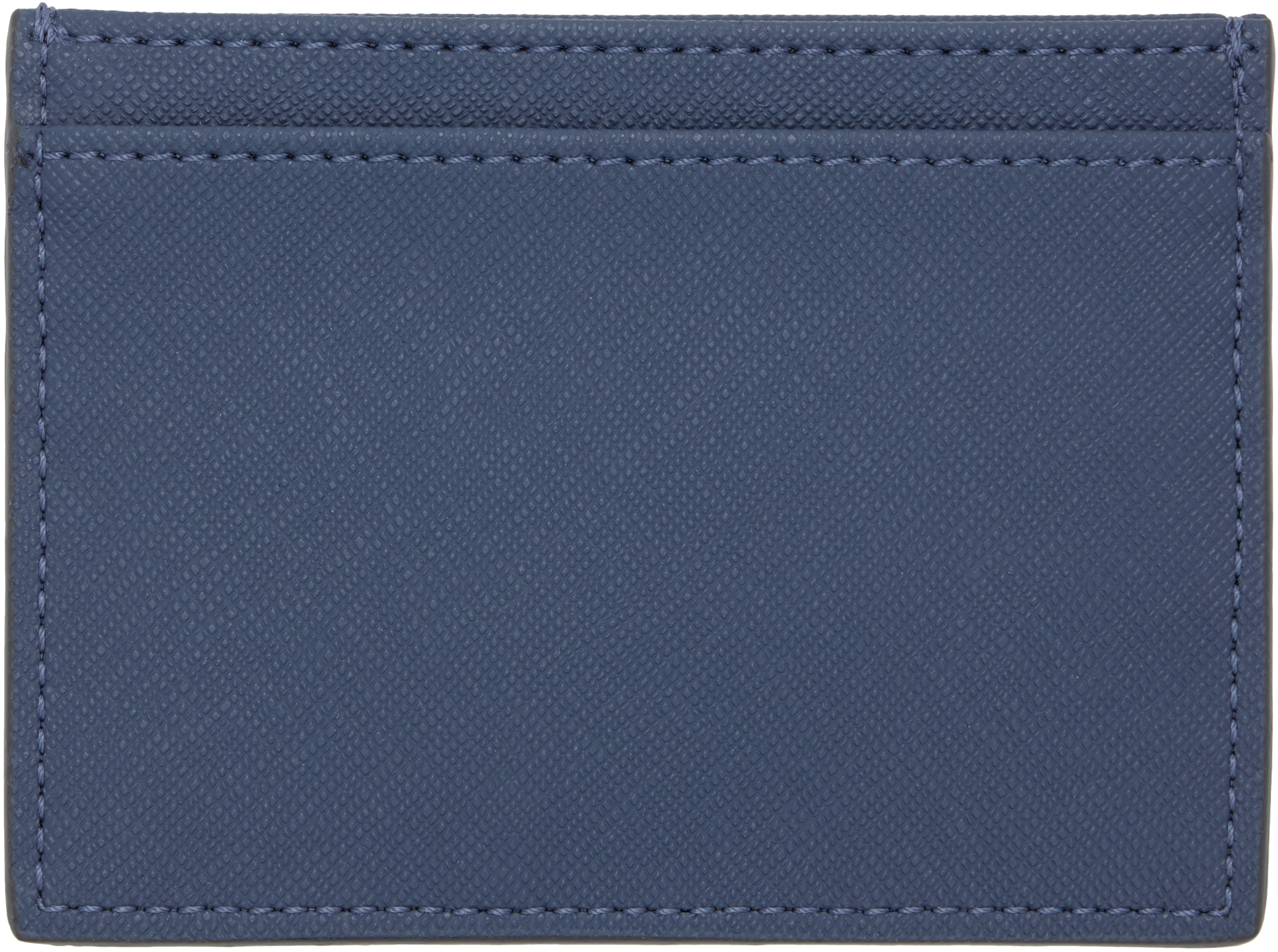 Vivienne Westwood Navy Orb Flat Card Holder In Blue