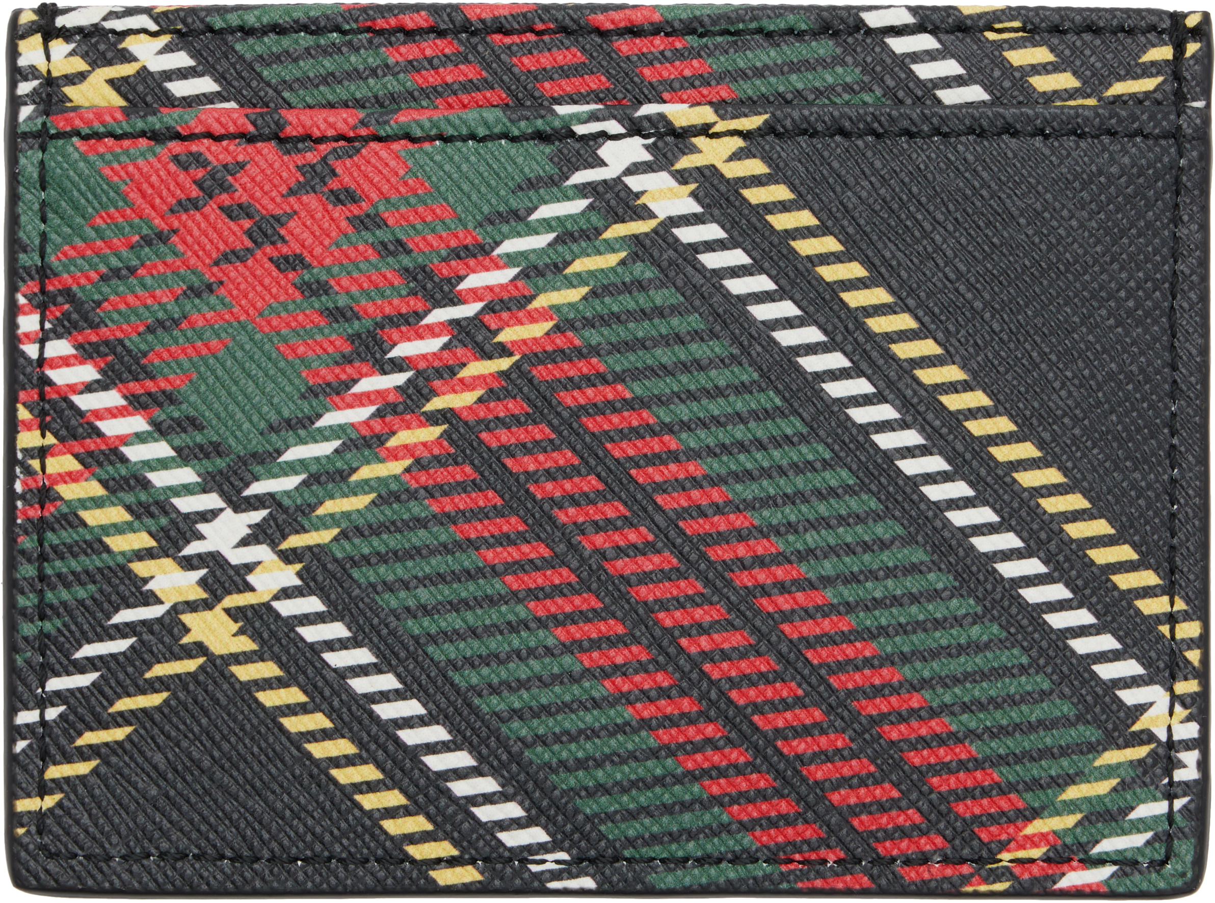 Vivienne Westwood Black Flat Card Holder In Multi