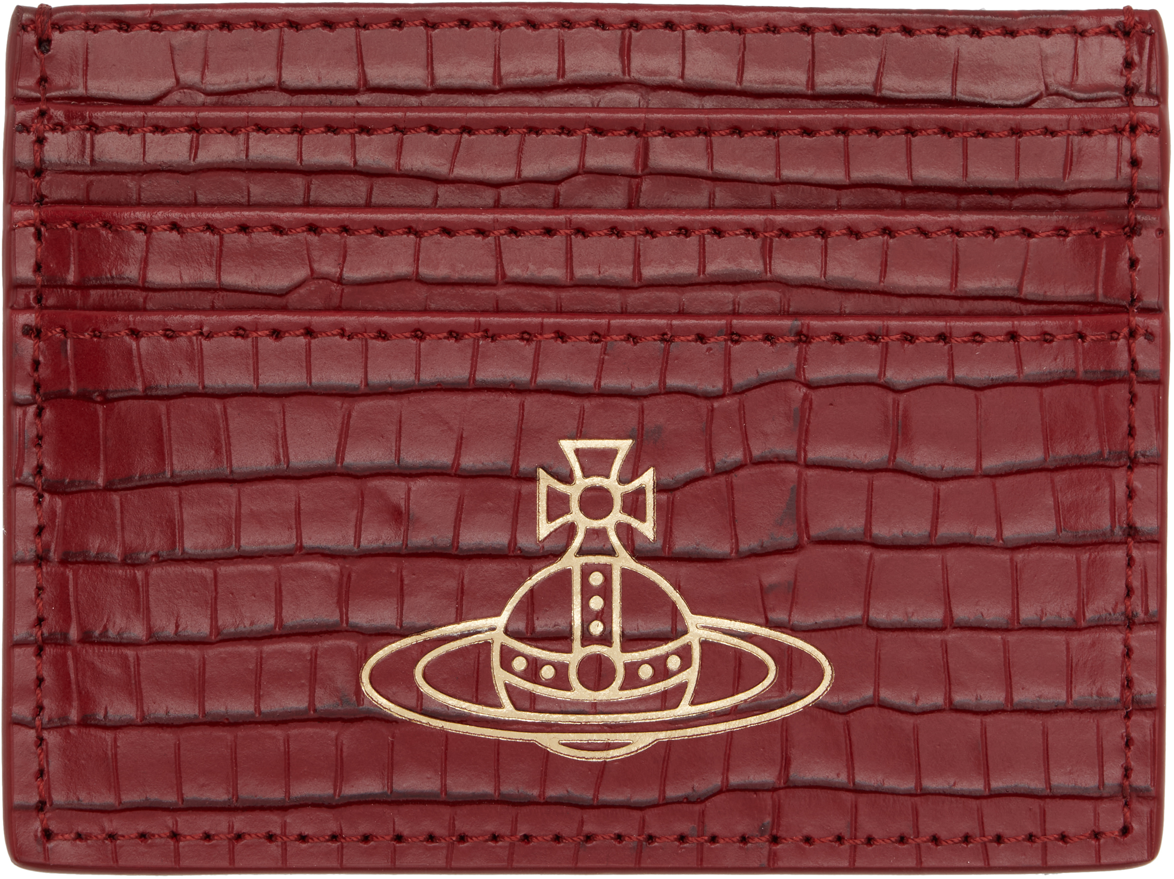 ◆Vivienne Westwood◆FLAT CARD カードケース Vivienne Westwood: ブラック Flat カードケース | SSENSE 日本