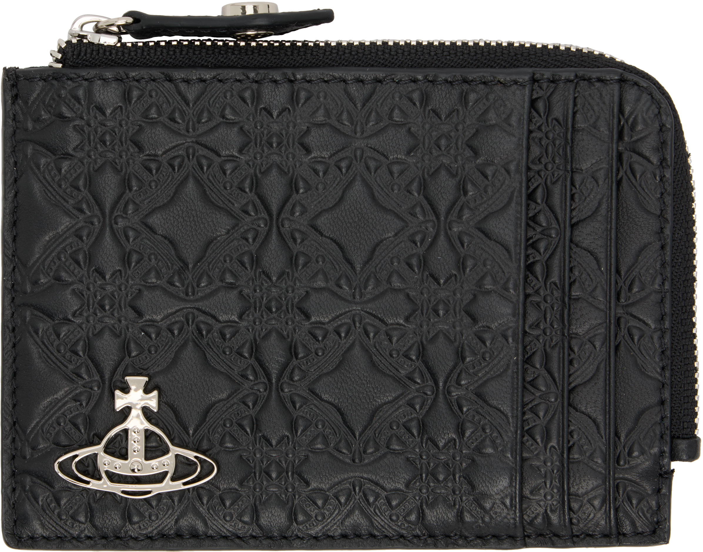 Vivienne Westwood Black Zip Card Holder