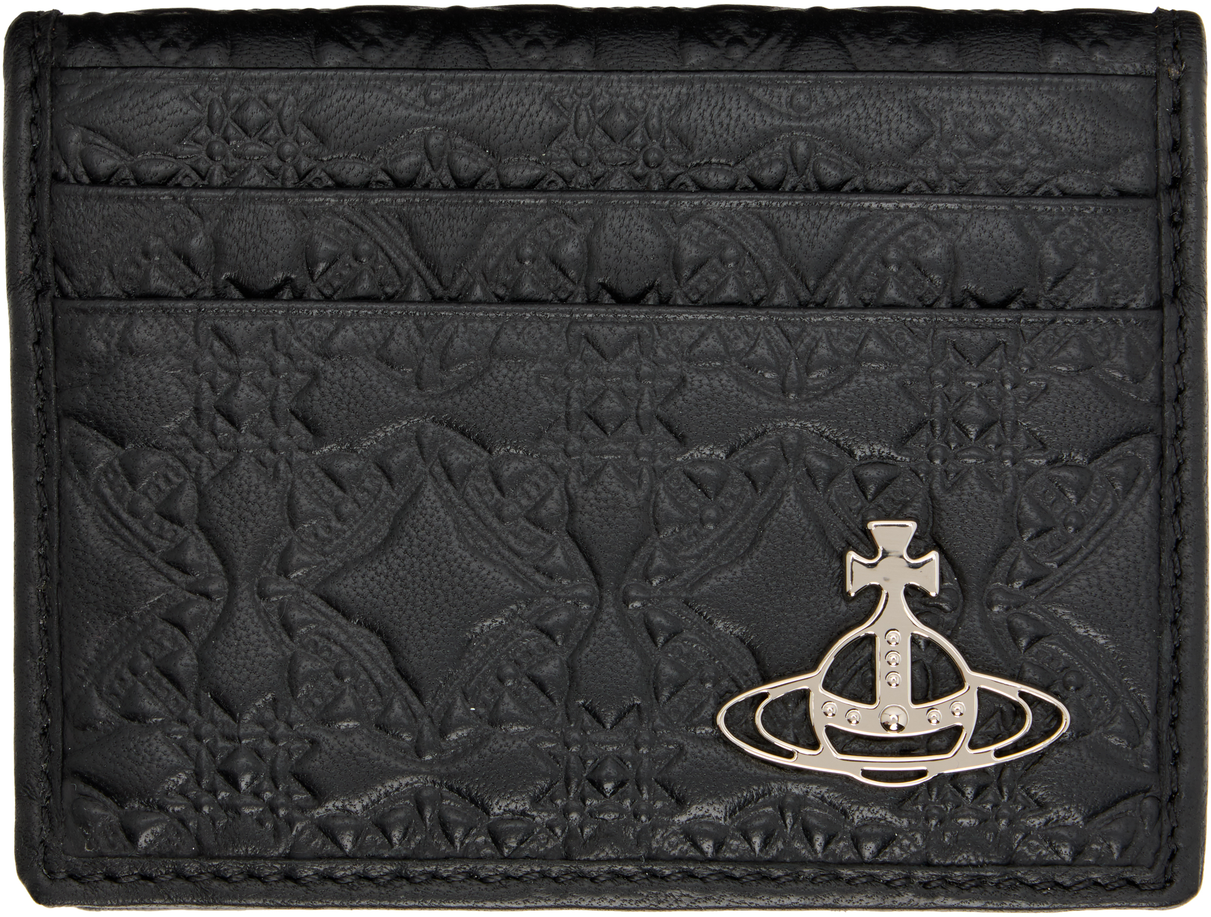 Vivienne Westwood Man Card Holder Nappa Leather Black One Size Men In Black