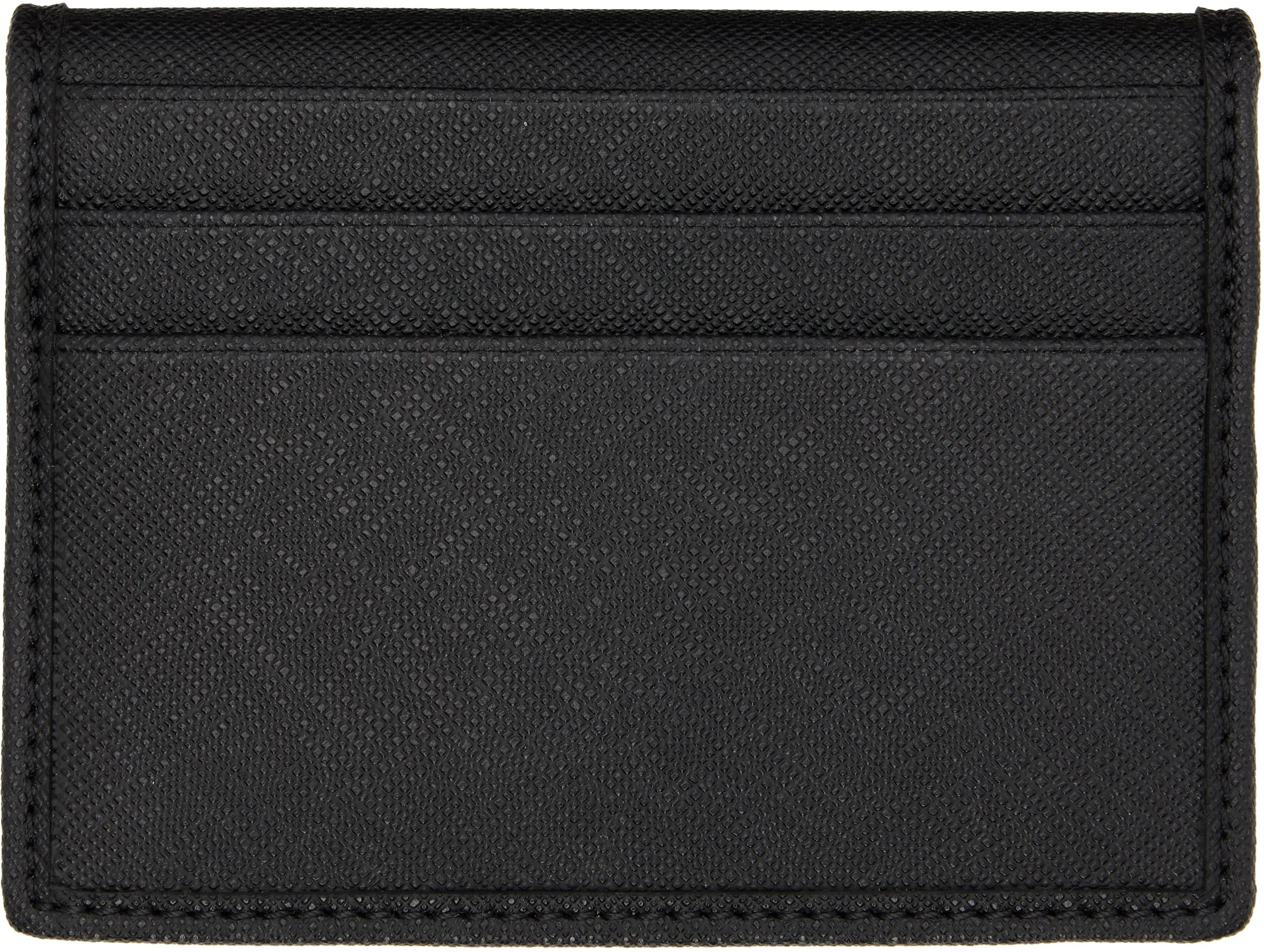 Vivienne Westwood Black Bifold Man Card Holder In Blue