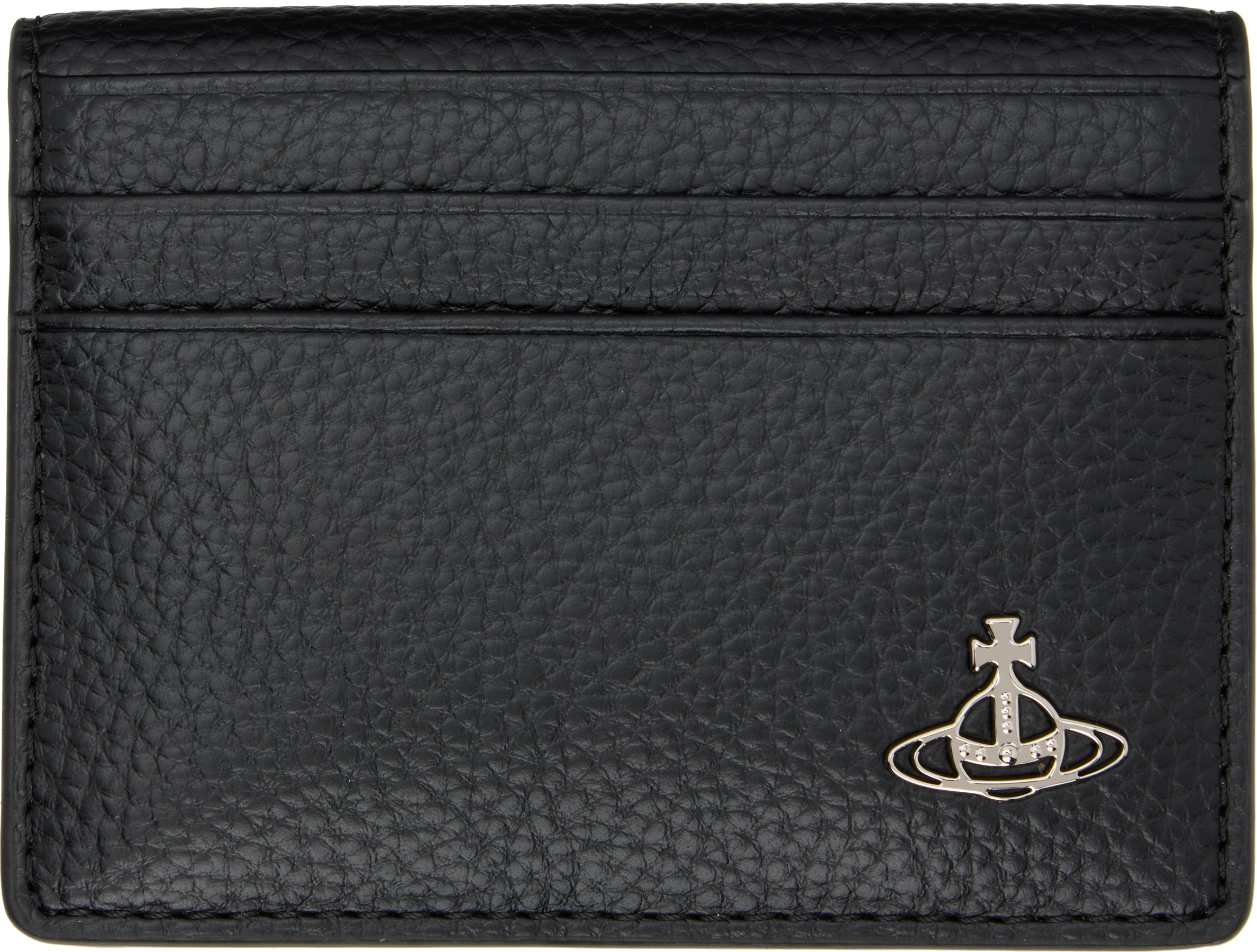 Vivienne Westwood Black Bifold Man Card Holder In Black