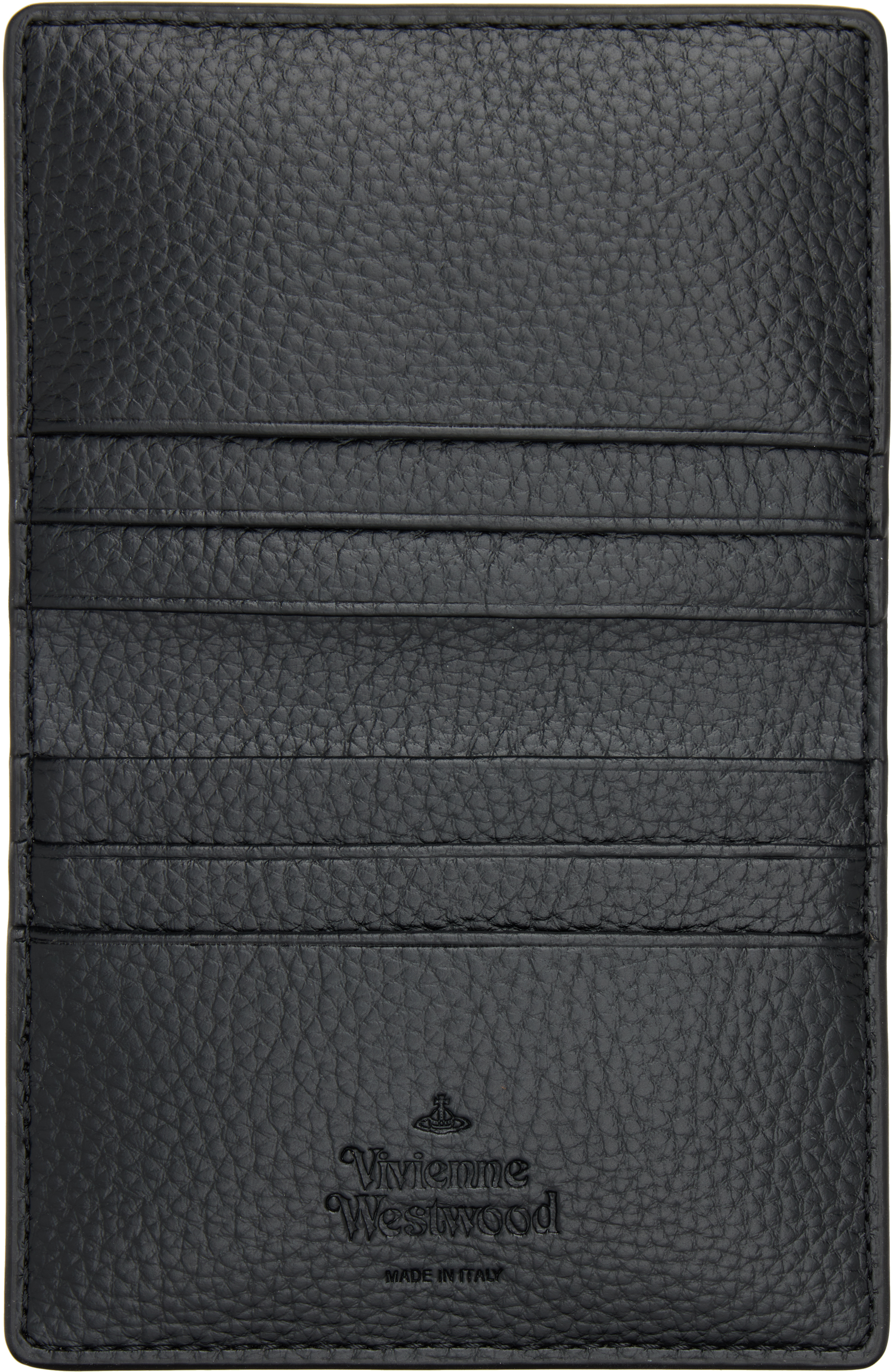 Vivienne Westwood Black Bifold Man Card Holder In Black
