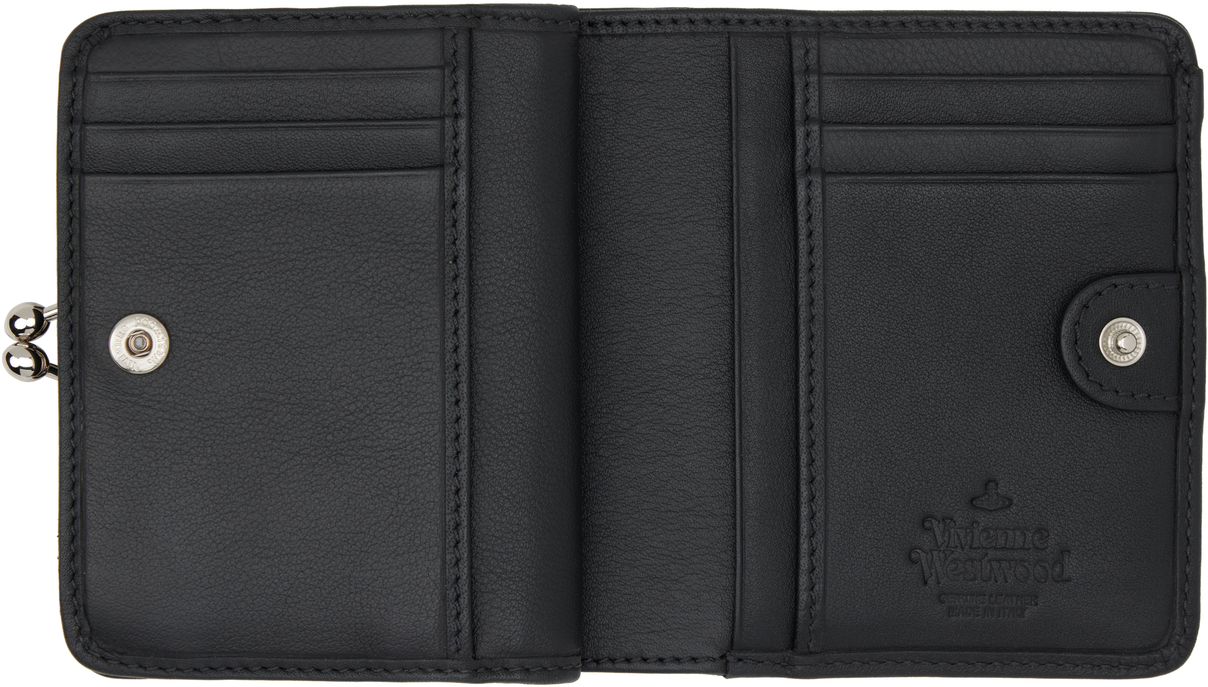 Vivienne Westwood Black Injected Orb Coin Purse Wallet