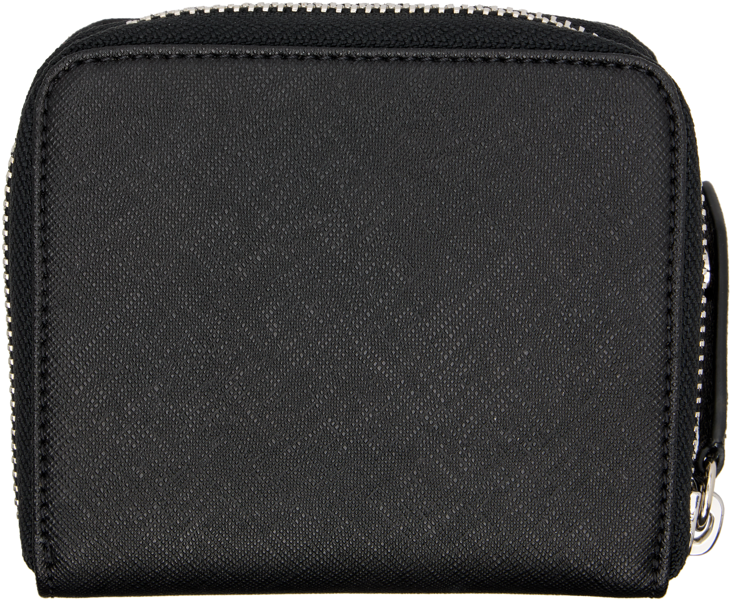Vivienne Westwood Black Zip Medium Wallet In Black